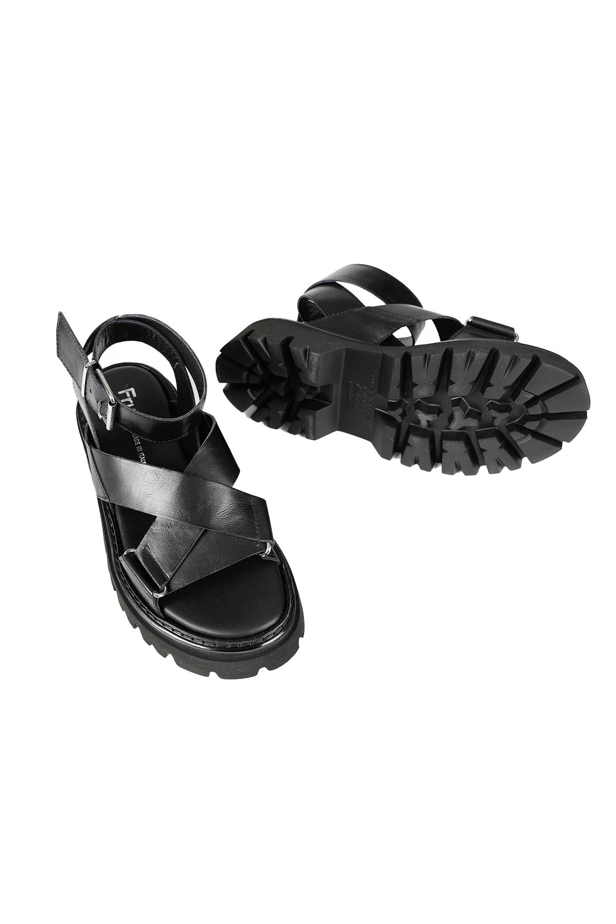 Fruit Extralight Çapraz Bantlı Deri Sandalet-Libas Trendy Fashion Store