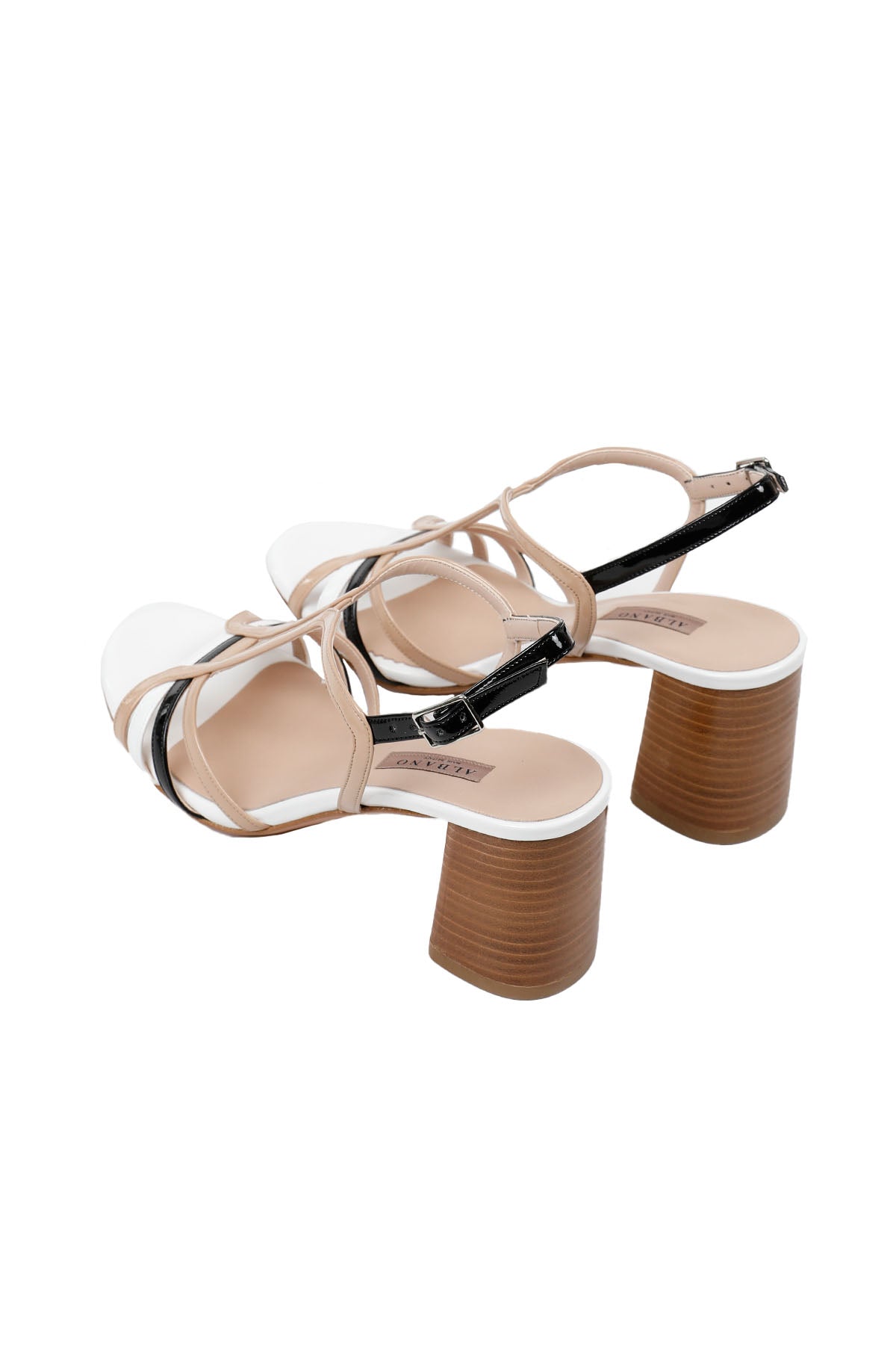 Albano Topuklu Deri Sandalet-Libas Trendy Fashion Store