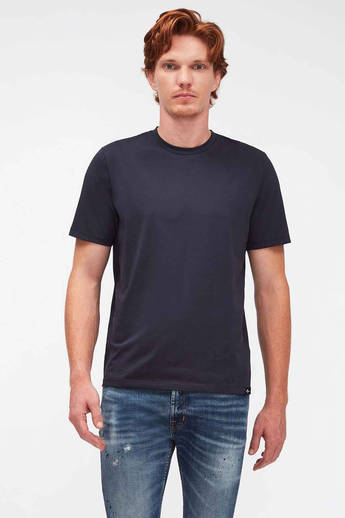 7 For All Mankind Yuvarlak Yaka Basic T-shirt-Libas Trendy Fashion Store