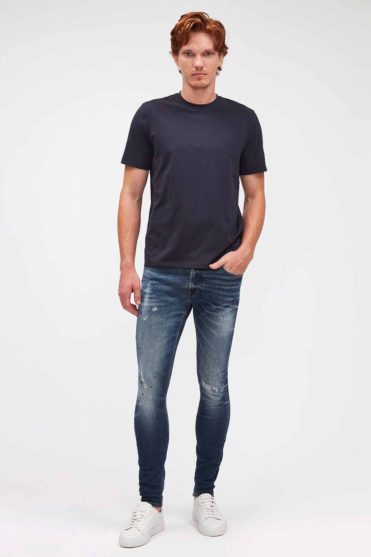 7 For All Mankind Yuvarlak Yaka Basic T-shirt-Libas Trendy Fashion Store