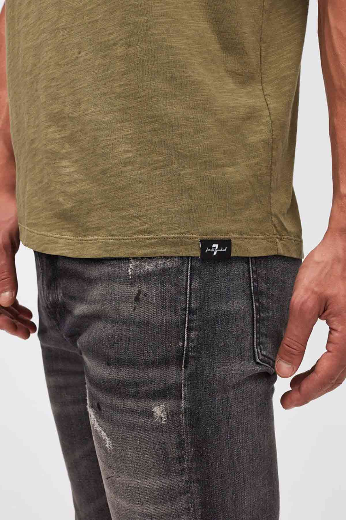 7 For All Mankind Yuvarlak Yaka Basic T-shirt-Libas Trendy Fashion Store