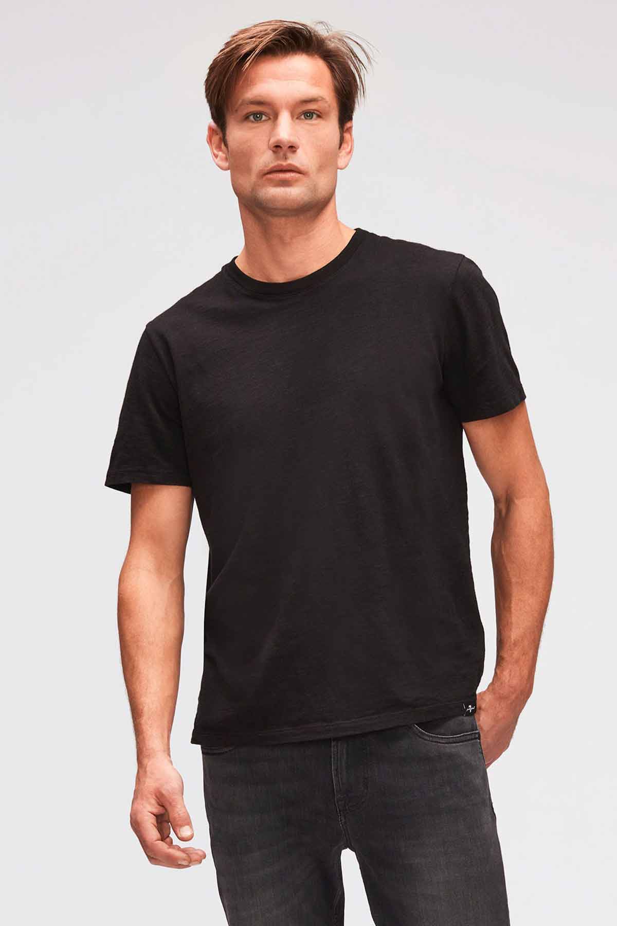 7 For All Mankind Yuvarlak Yaka Basic T-shirt-Libas Trendy Fashion Store