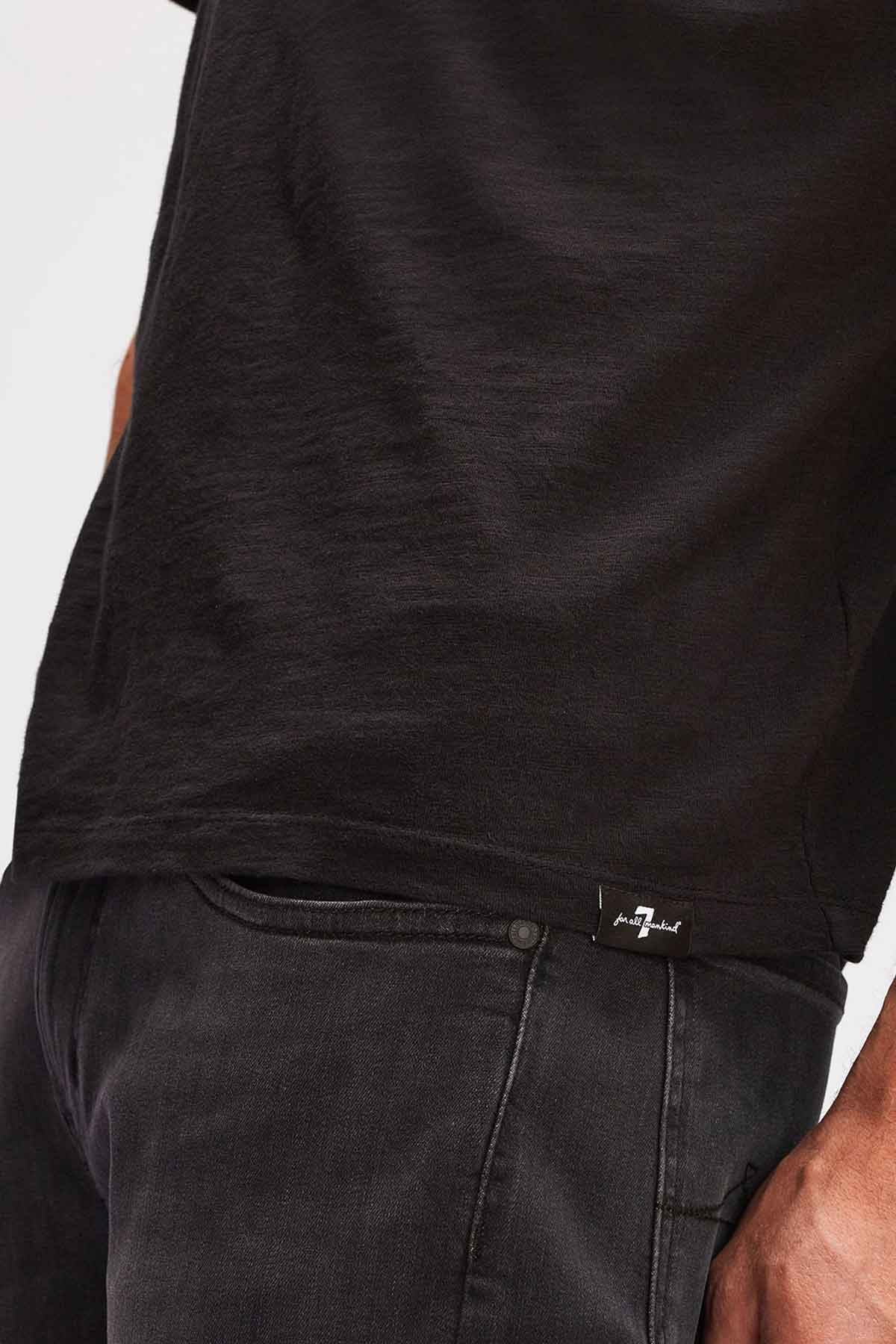 7 For All Mankind Yuvarlak Yaka Basic T-shirt-Libas Trendy Fashion Store