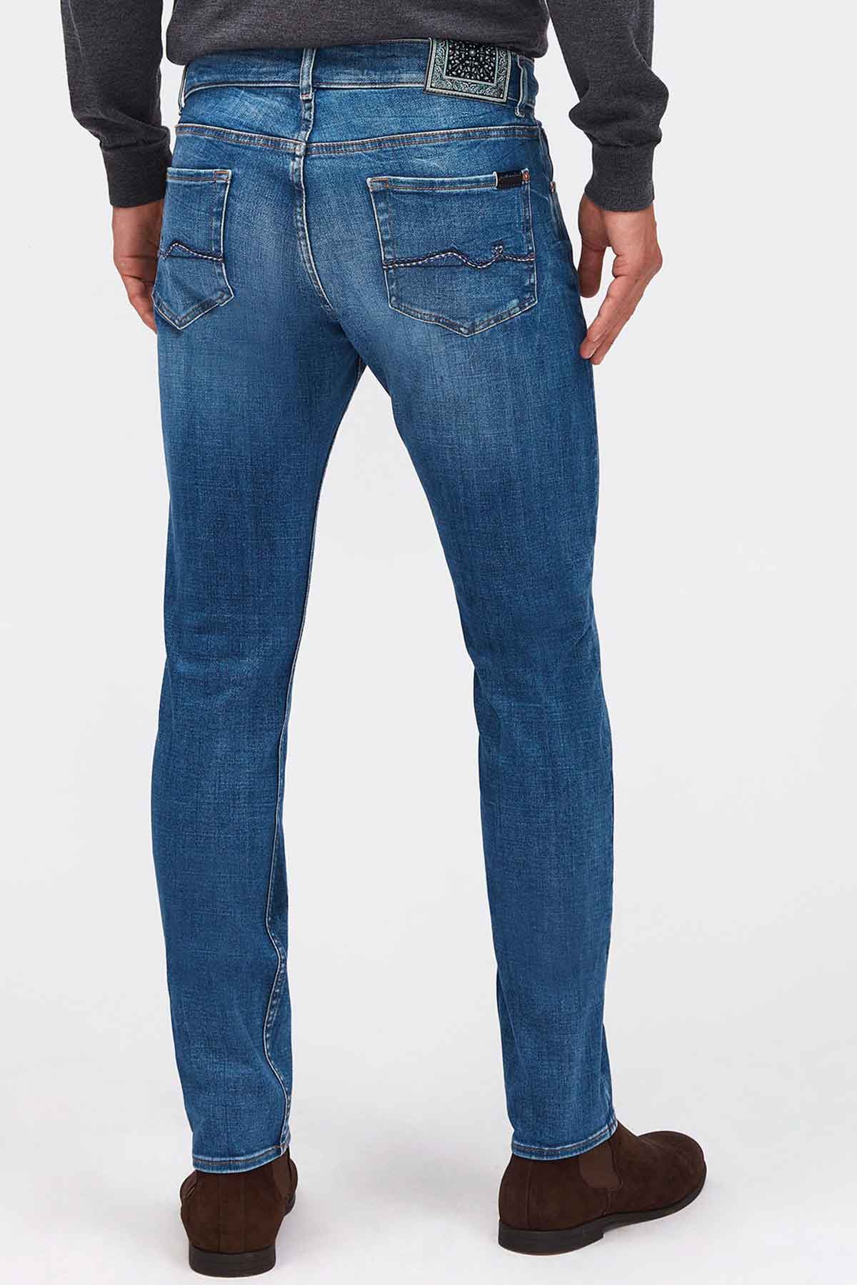 7 For All Mankind Slimmy Tapered Fit Super Stretch Jeans-Libas Trendy Fashion Store