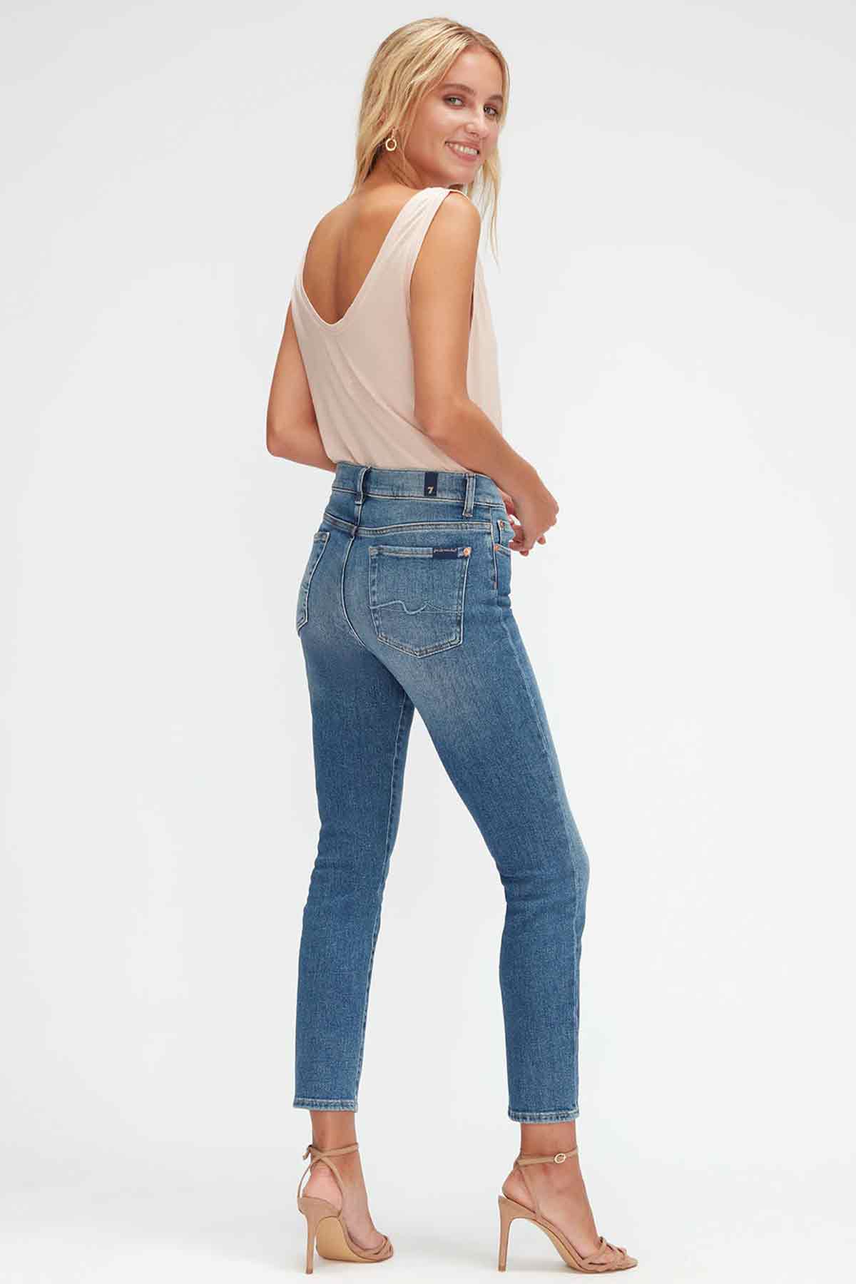 7 For All Mankind Roxanne Ankle Slim Fit Jeans-Libas Trendy Fashion Store