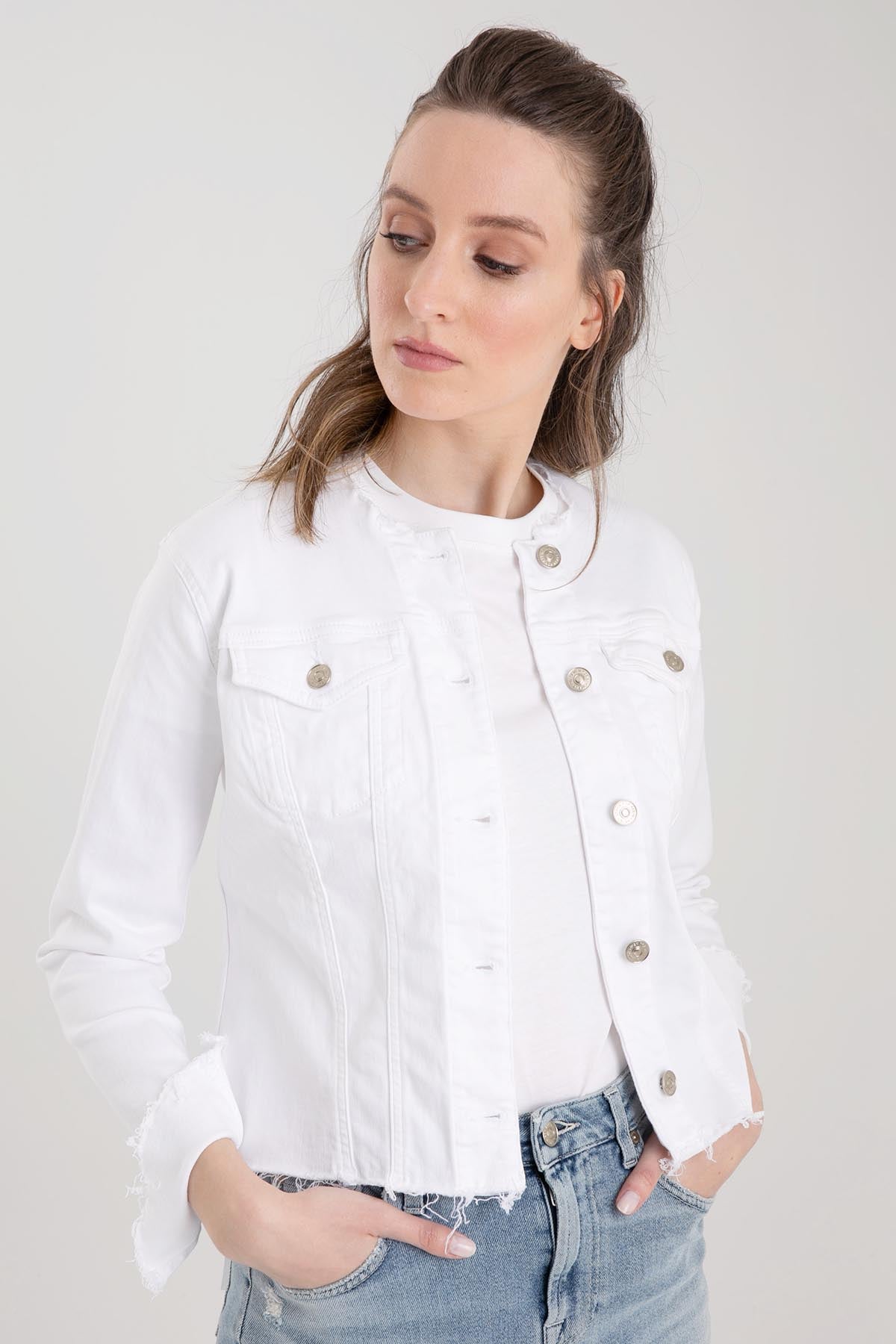 7 For All Mankind B Air Streç Jean Ceket-Libas Trendy Fashion Store