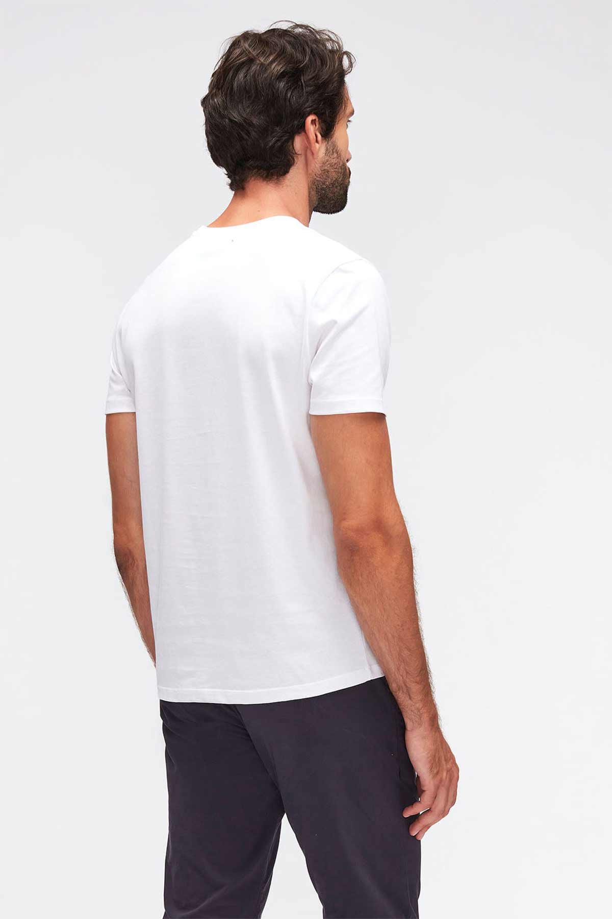 7 For All Mankind Yuvarlak Yaka T-shirt-Libas Trendy Fashion Store