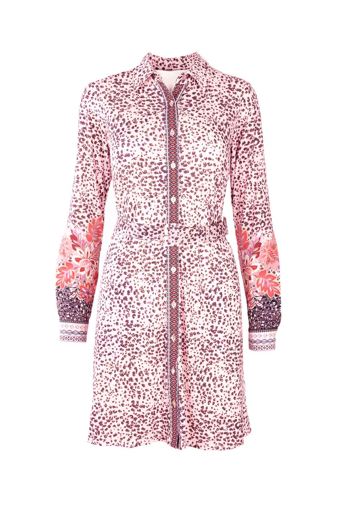 Hale Bob Belden Kemerli Gömlek Elbise-Libas Trendy Fashion Store