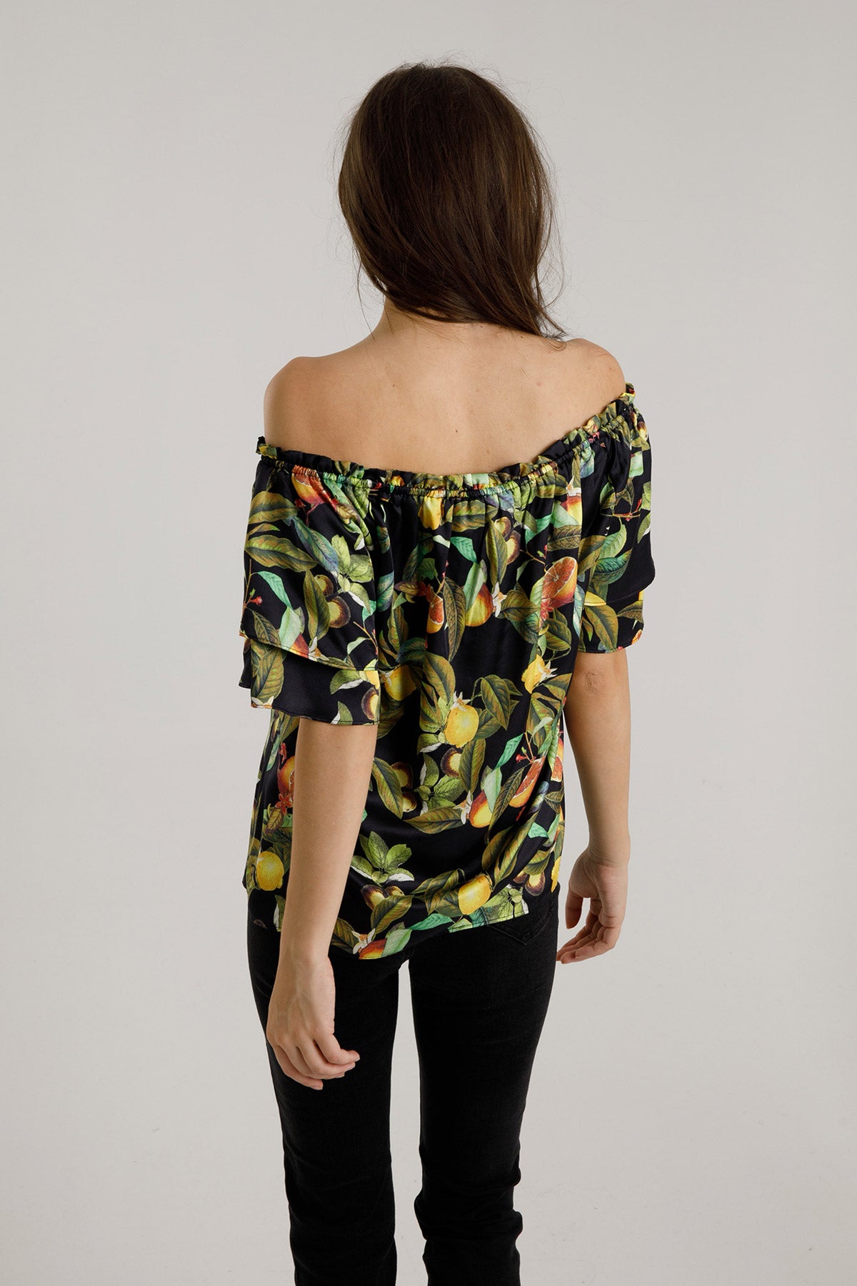 Hale Bob Meyve Desenli Straplez Bluz-Libas Trendy Fashion Store