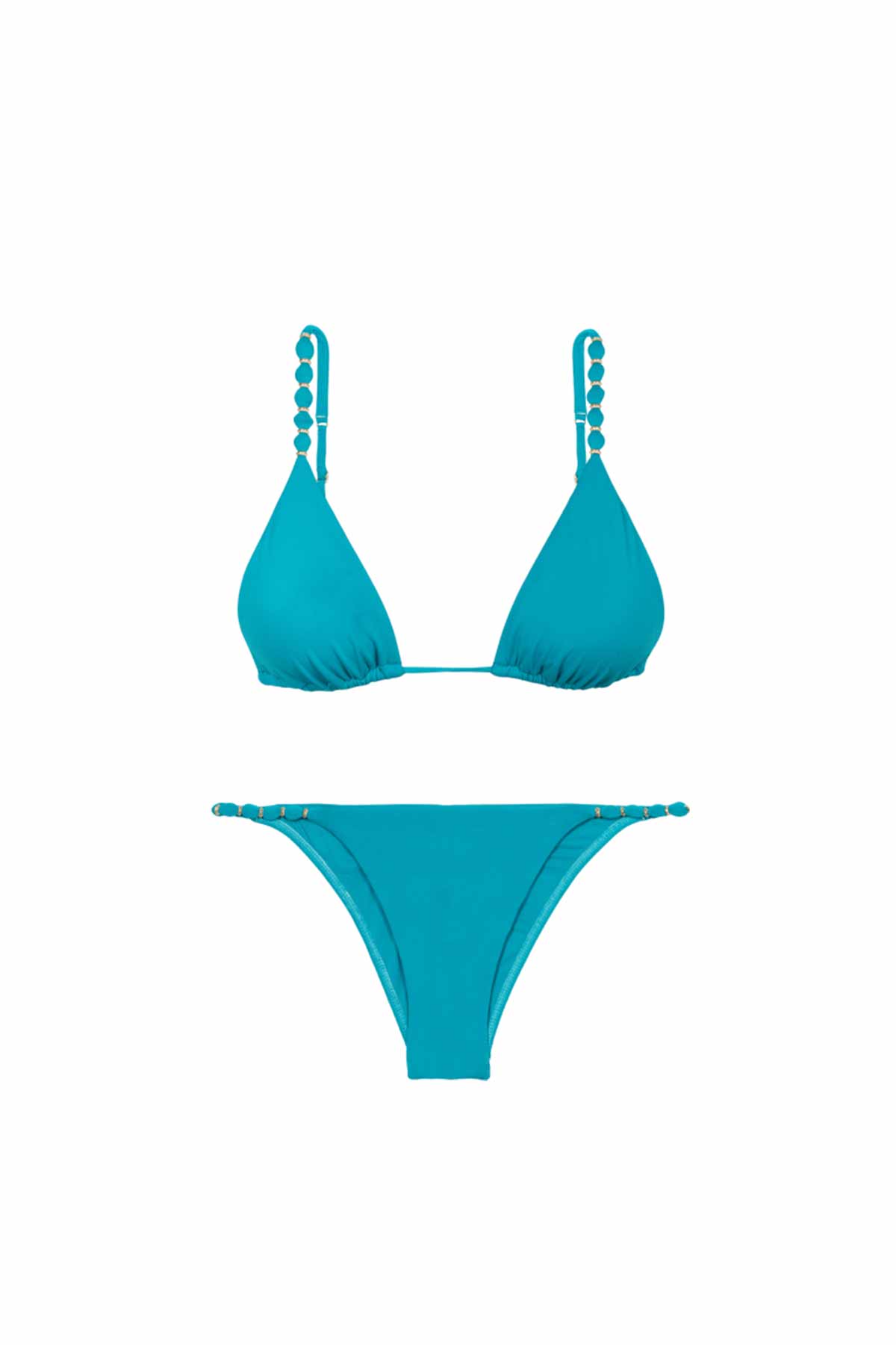 Vix Solid Beads Tri Paralell Üçgen Bikini