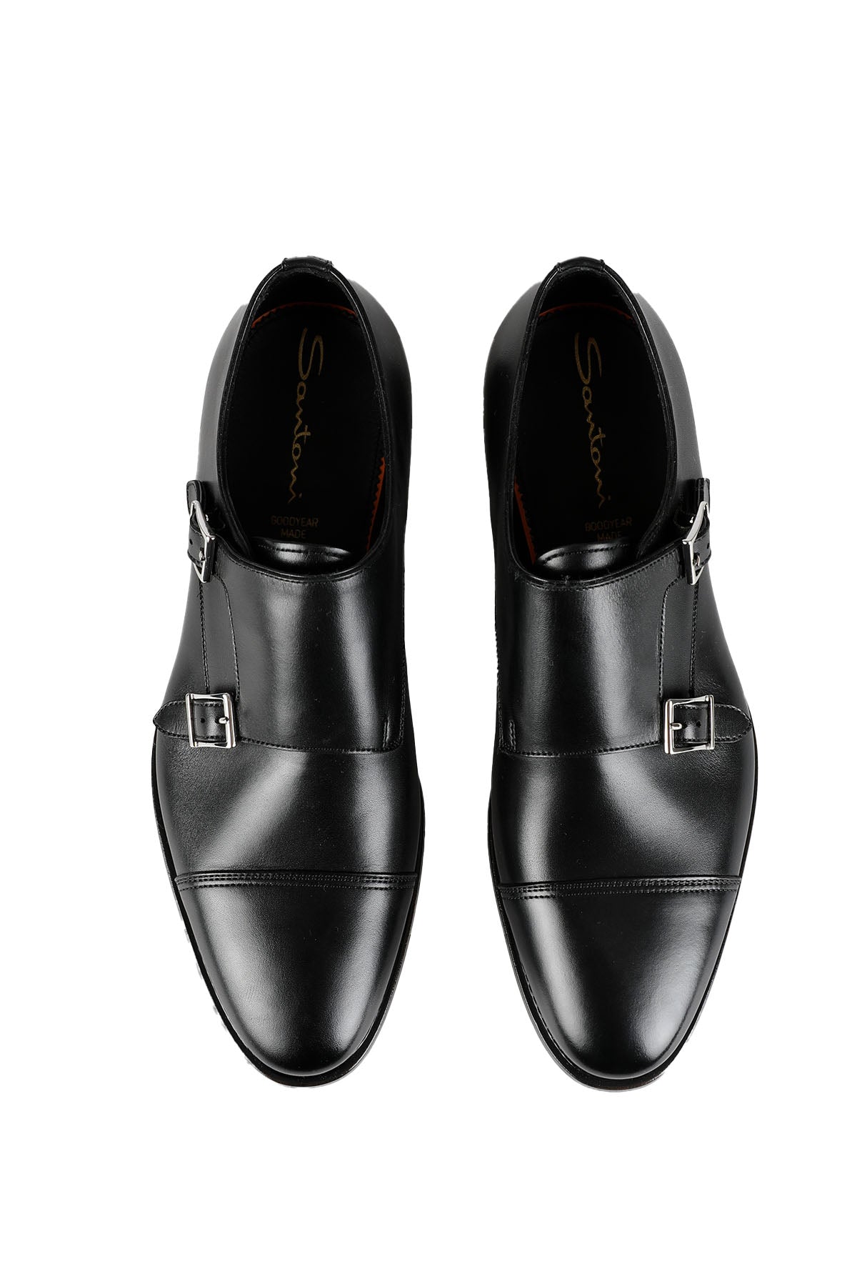 Santoni Çift Tokalı Monk Strap Ayakkabı-Libas Trendy Fashion Store