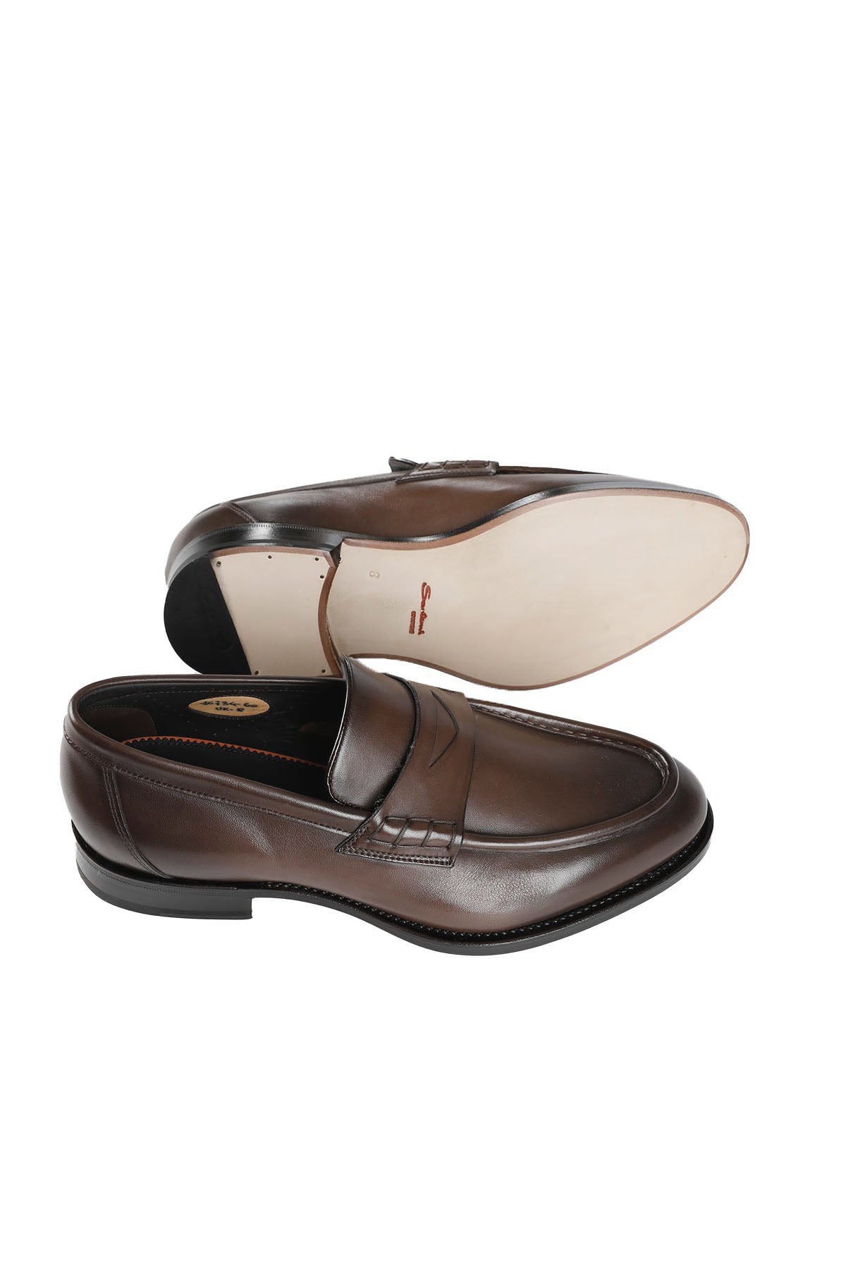 Santoni Deri Loafer Ayakkabı-Libas Trendy Fashion Store