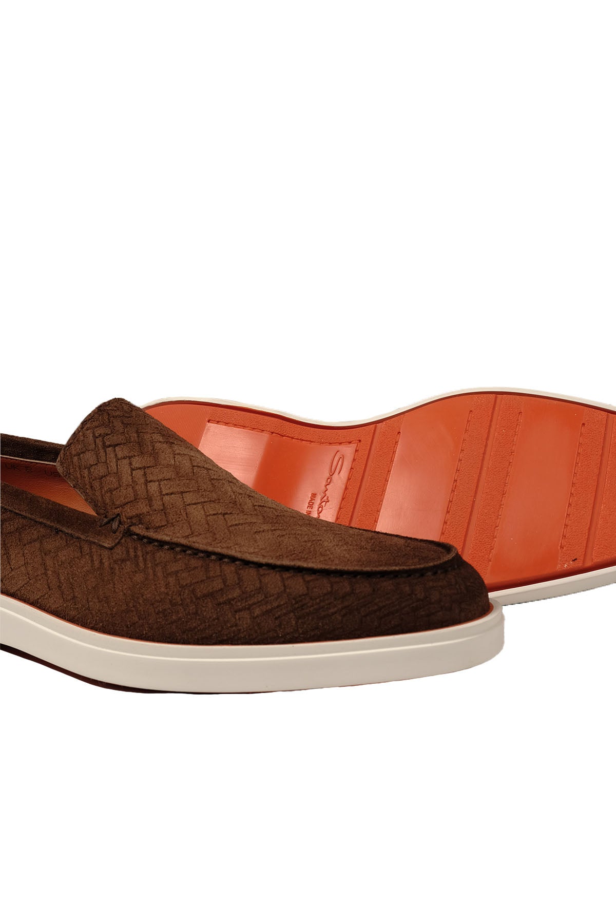 Santoni Örgü Süet Loafer Ayakkabı-Libas Trendy Fashion Store