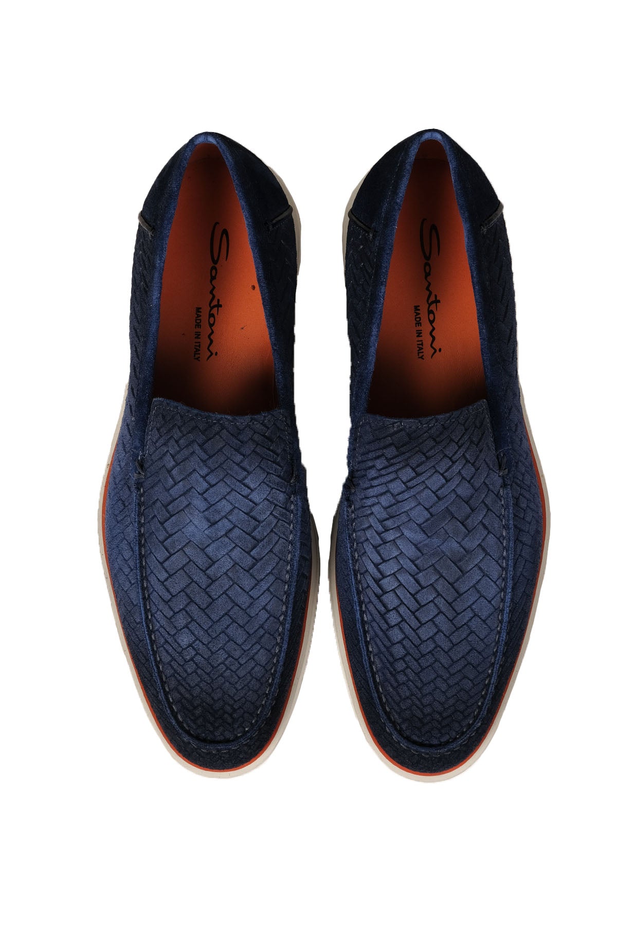 Santoni Örgü Süet Loafer Ayakkabı-Libas Trendy Fashion Store