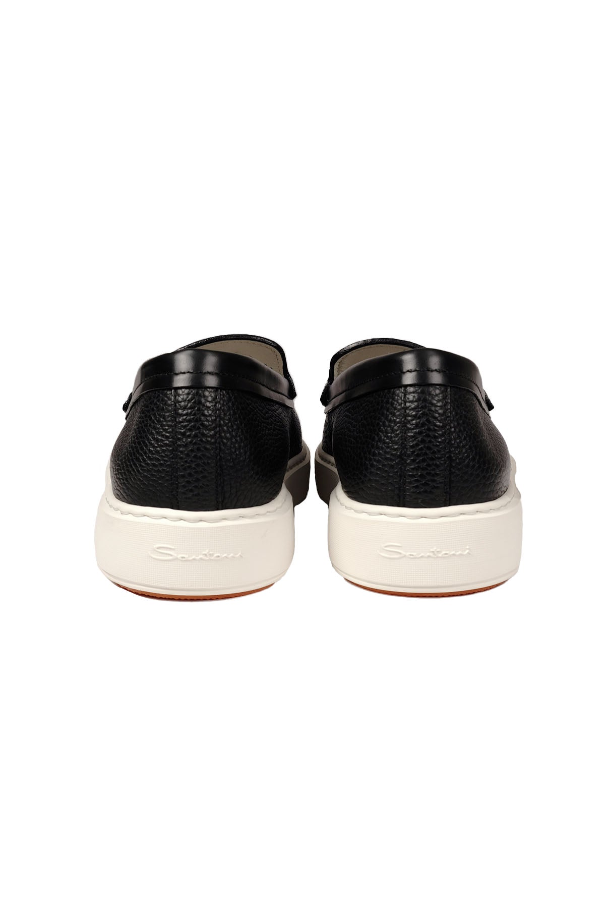 Santoni İnce Deri Püsküllü Loafer Ayakkabı