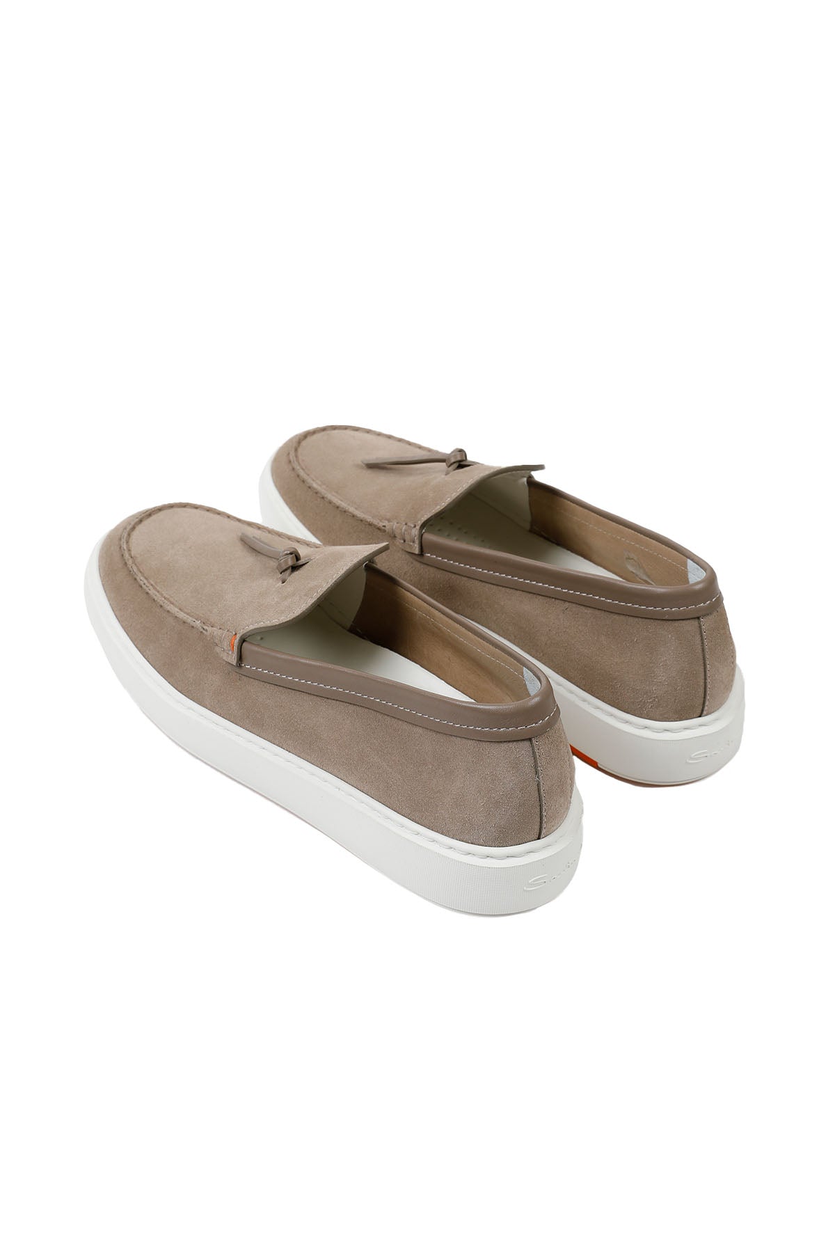 Santoni Nubuk Püsküllü Deri Loafer Ayakkabı-Libas Trendy Fashion Store