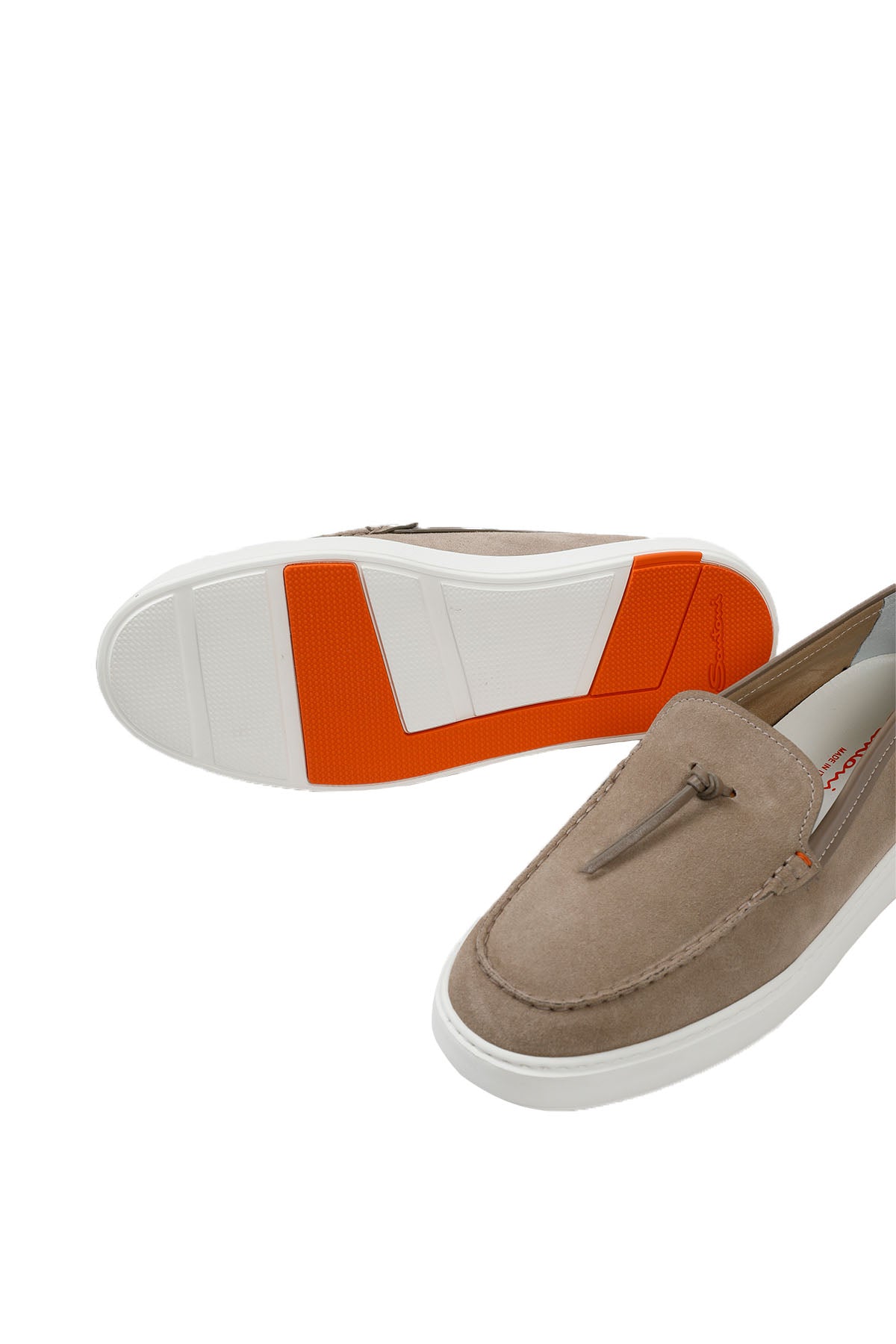 Santoni Nubuk Püsküllü Deri Loafer Ayakkabı-Libas Trendy Fashion Store