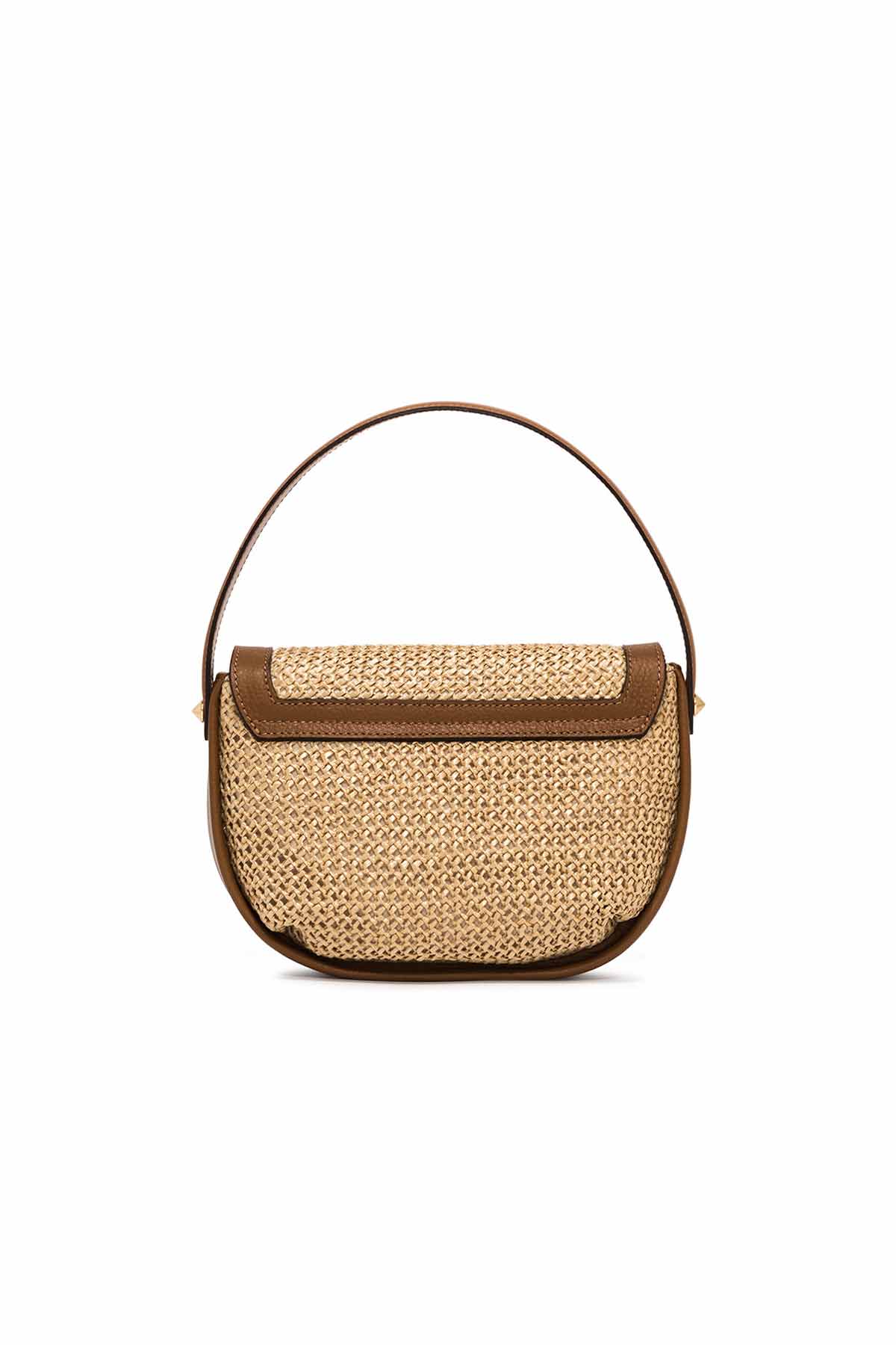 Gianni Chiarini Diana Deri Detaylı Hasır Örgü Çanta-Libas Trendy Fashion Store