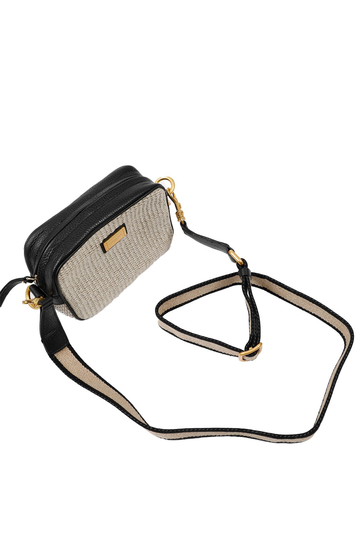 Gianni Chiarini Alyssa Deri Detaylı Hasır Örgü Çanta-Libas Trendy Fashion Store