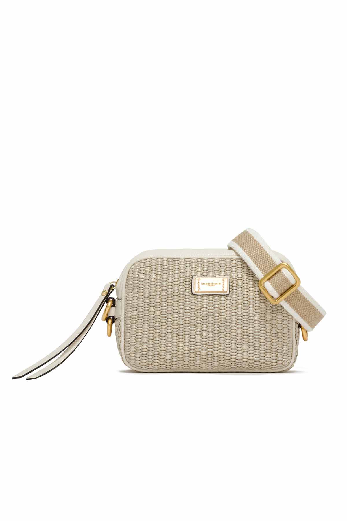 Gianni Chiarini Deri Detaylı Hasır Örgü Alyssa Çanta-Libas Trendy Fashion Store