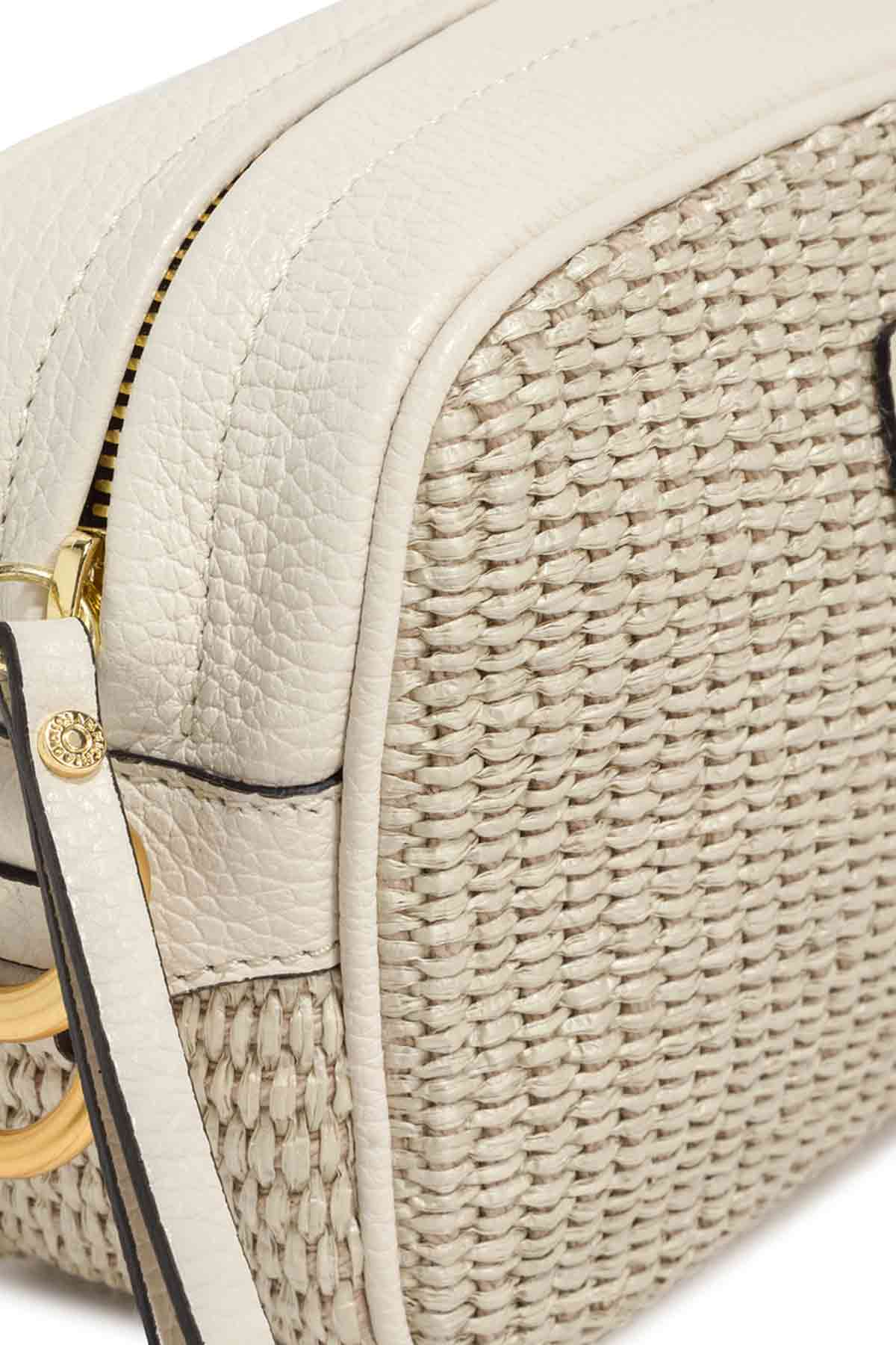 Gianni Chiarini Deri Detaylı Hasır Örgü Alyssa Çanta-Libas Trendy Fashion Store