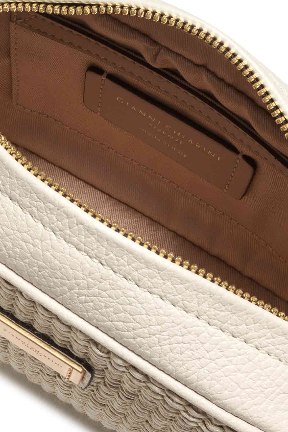 Gianni Chiarini Deri Detaylı Hasır Örgü Alyssa Çanta-Libas Trendy Fashion Store