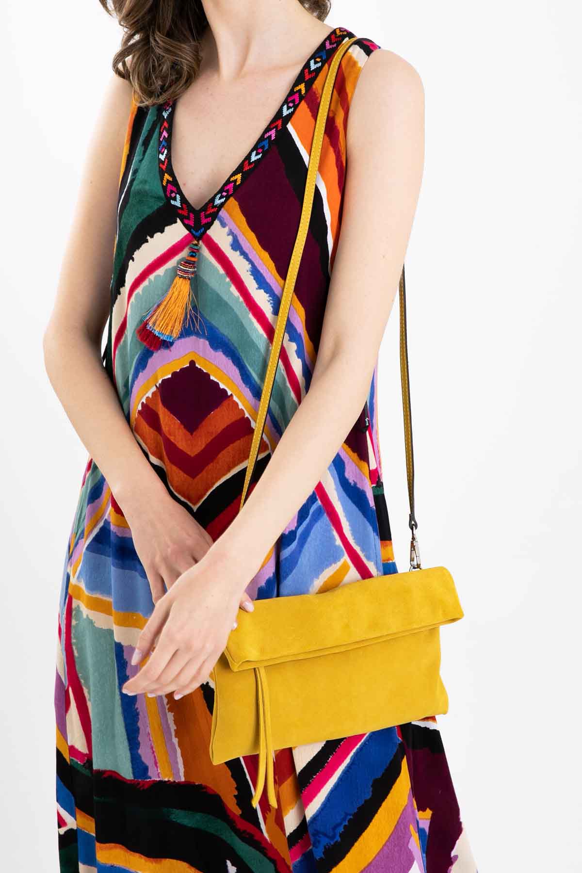 Gianni Chiarini Cherry Nubuk Deri Çanta-Libas Trendy Fashion Store