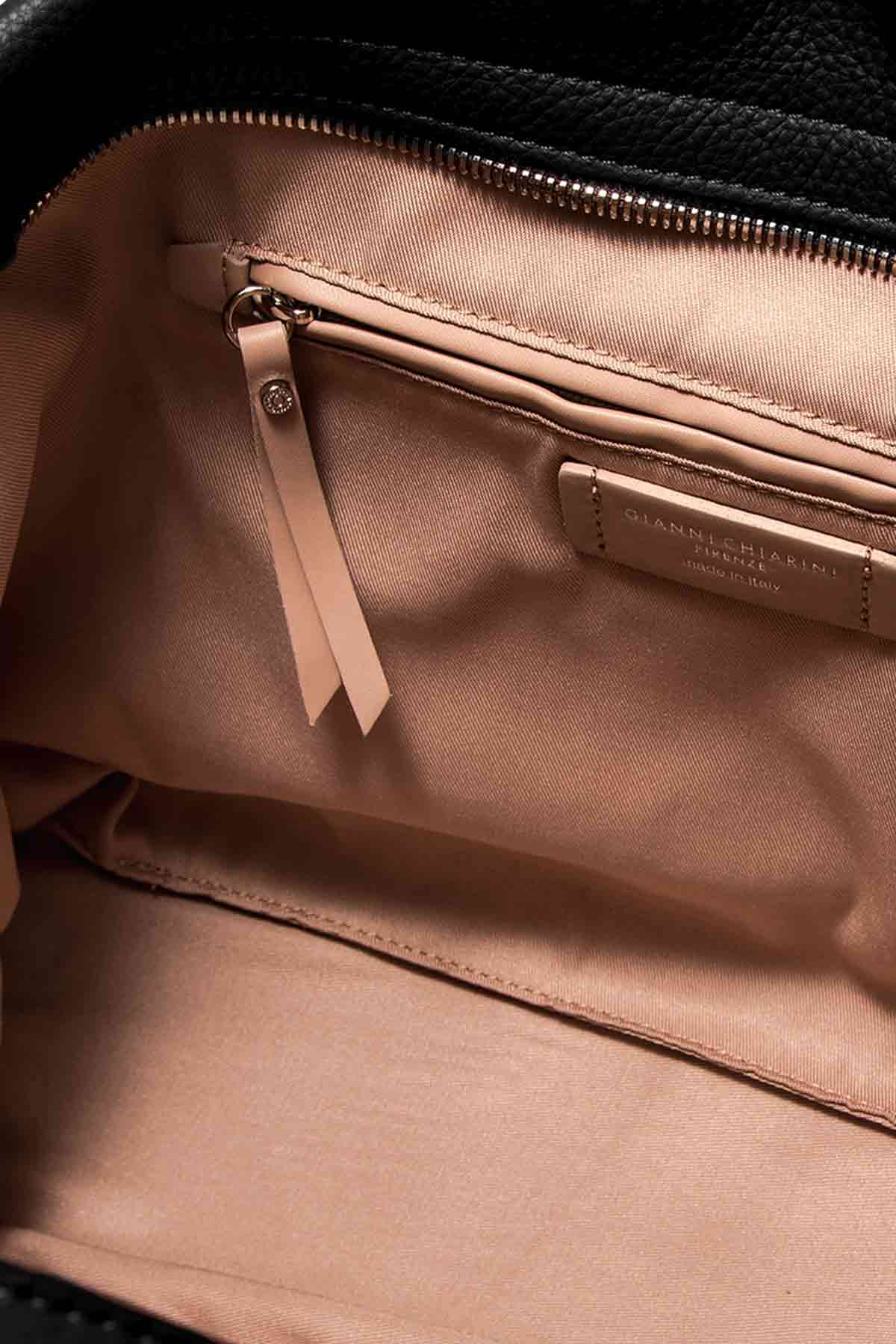 Gianni Chiarini Deri Kombinasyonlu Duna Çanta-Libas Trendy Fashion Store