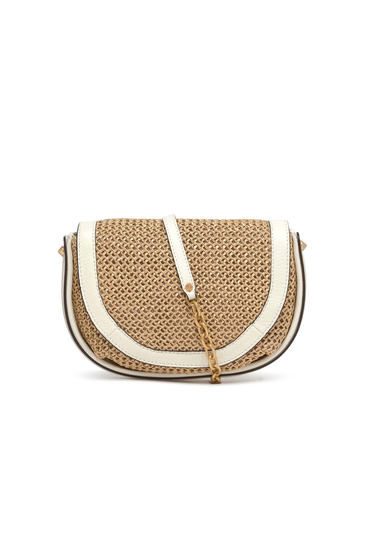 Gianni Chiarini Diana Deri Detaylı Hasır Örgü Çanta-Libas Trendy Fashion Store