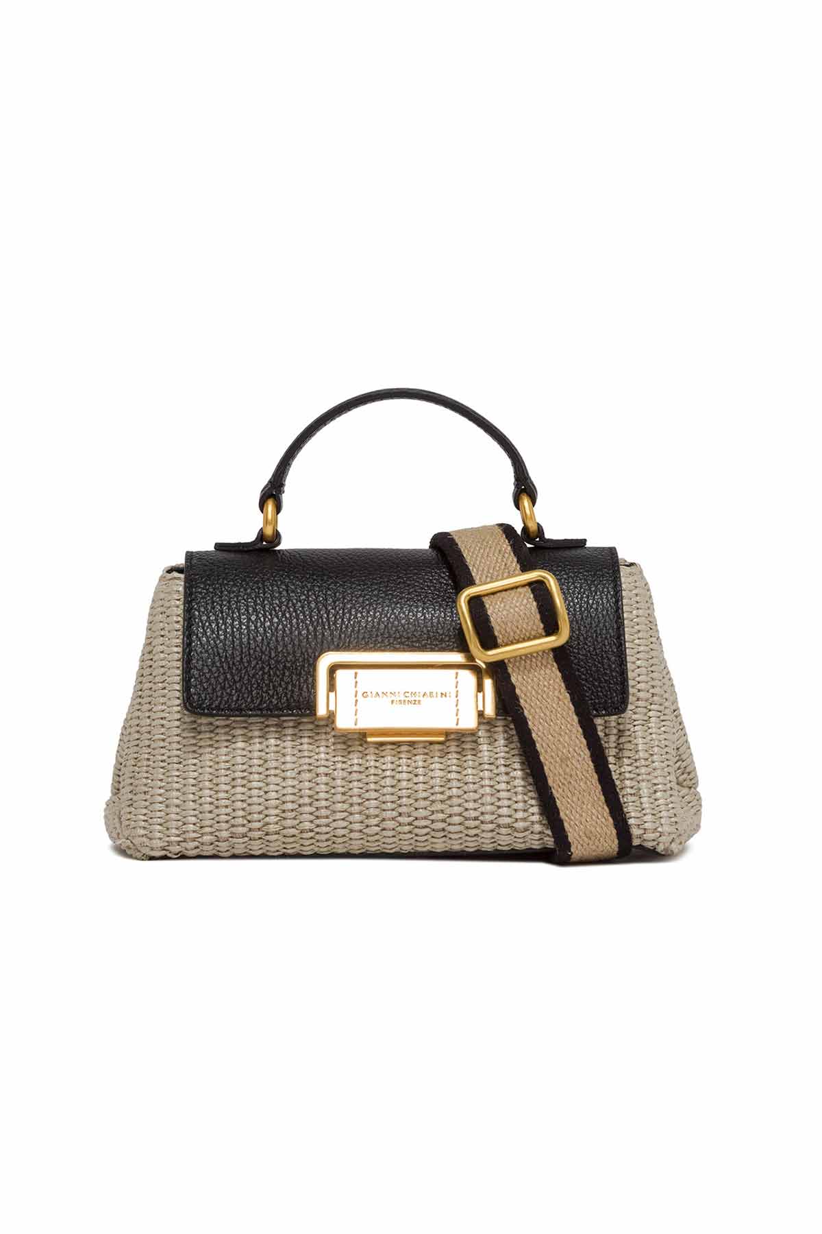 Gianni Chiarini Deri Kapaklı Hasır Örgü Rossella Çanta-Libas Trendy Fashion Store