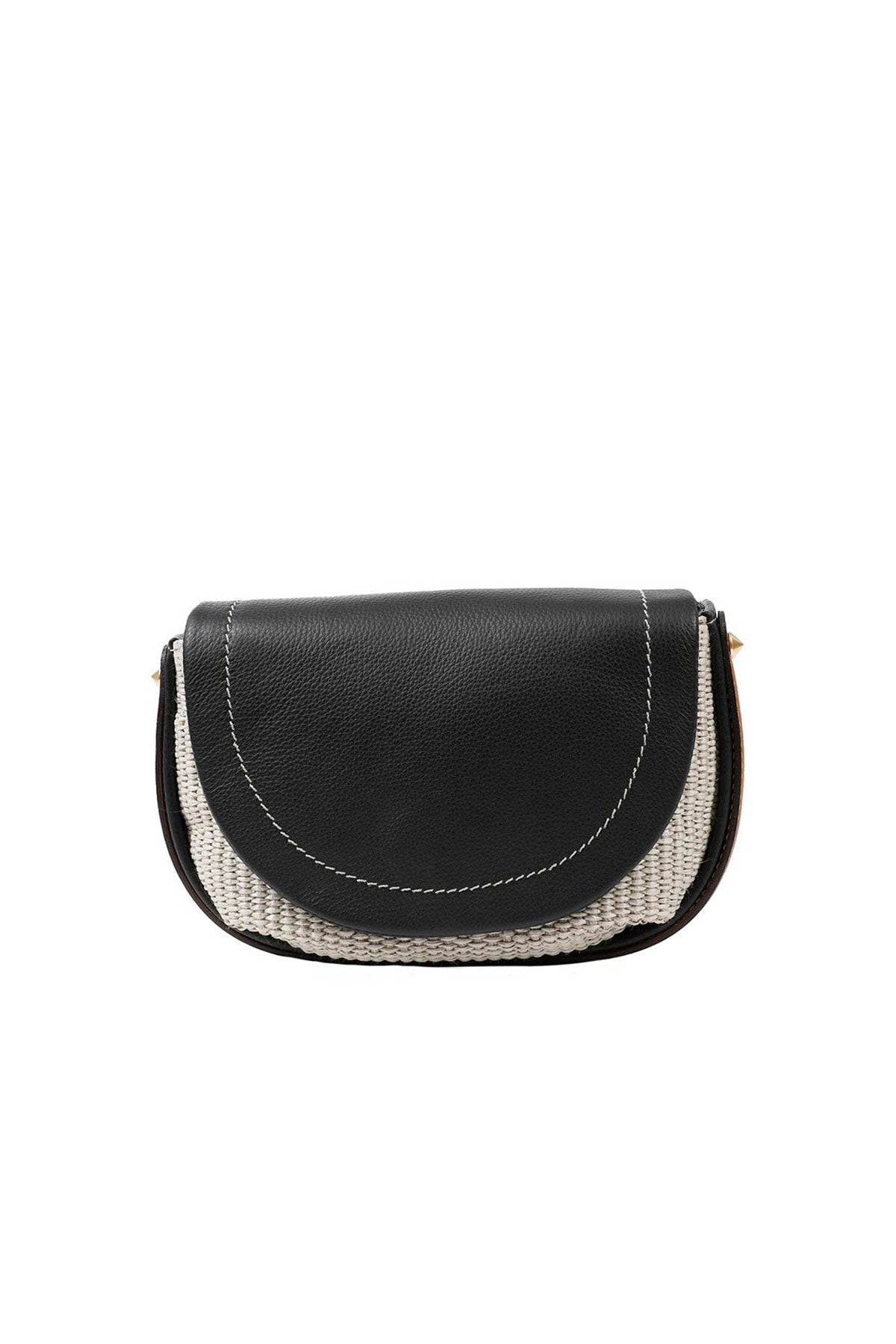 Gianni Chiarini Diana Deri Kapaklı Hasır Çanta-Libas Trendy Fashion Store