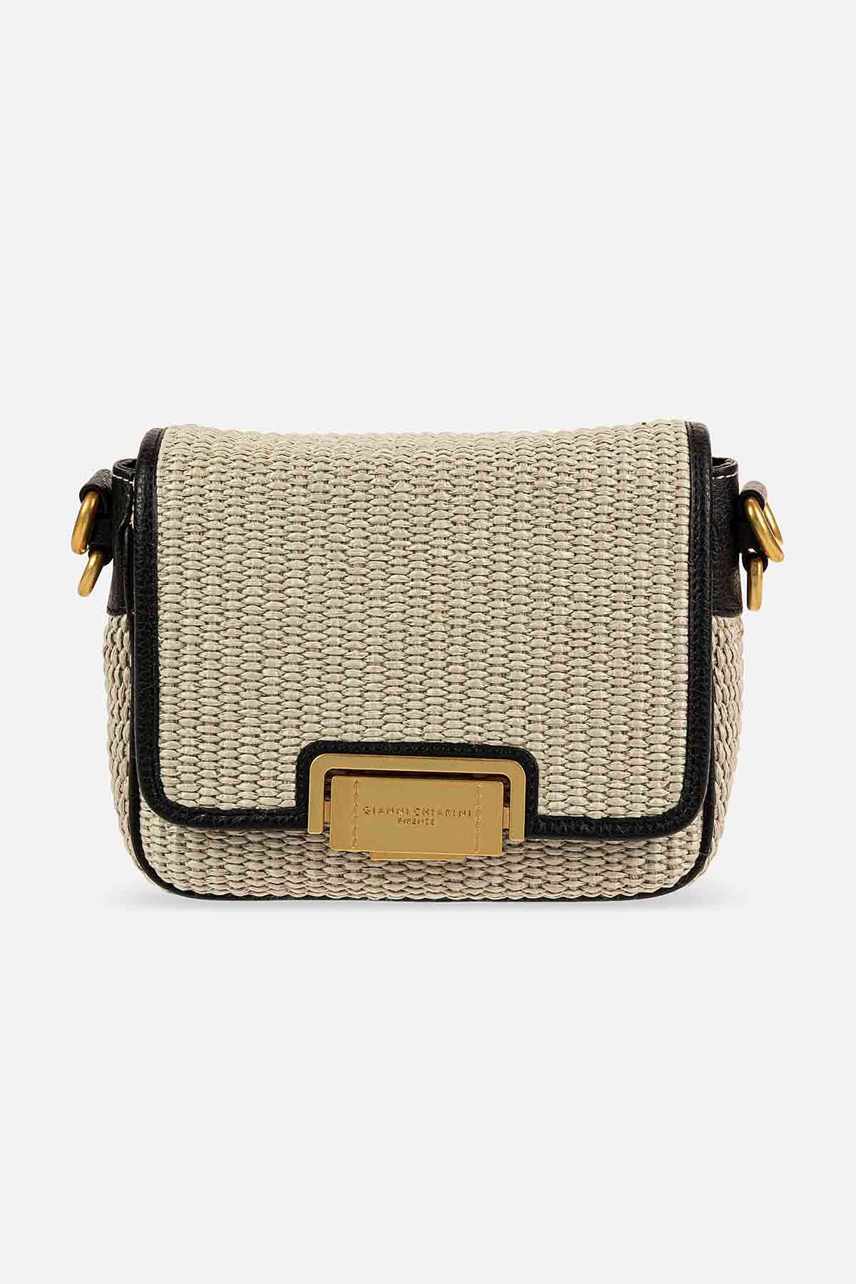 Gianni Chiarini Deri Detaylı Hasır Örgü Alyssa Çanta-Libas Trendy Fashion Store