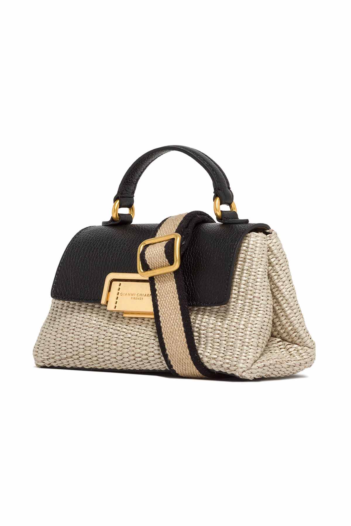 Gianni Chiarini Deri Kapaklı Hasır Örgü Rossella Çanta-Libas Trendy Fashion Store