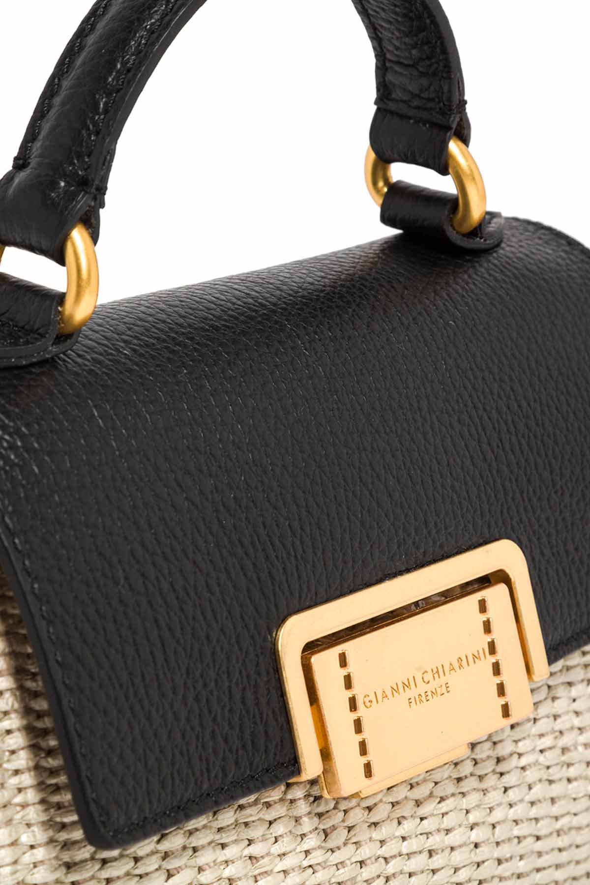 Gianni Chiarini Deri Kapaklı Hasır Örgü Rossella Çanta-Libas Trendy Fashion Store