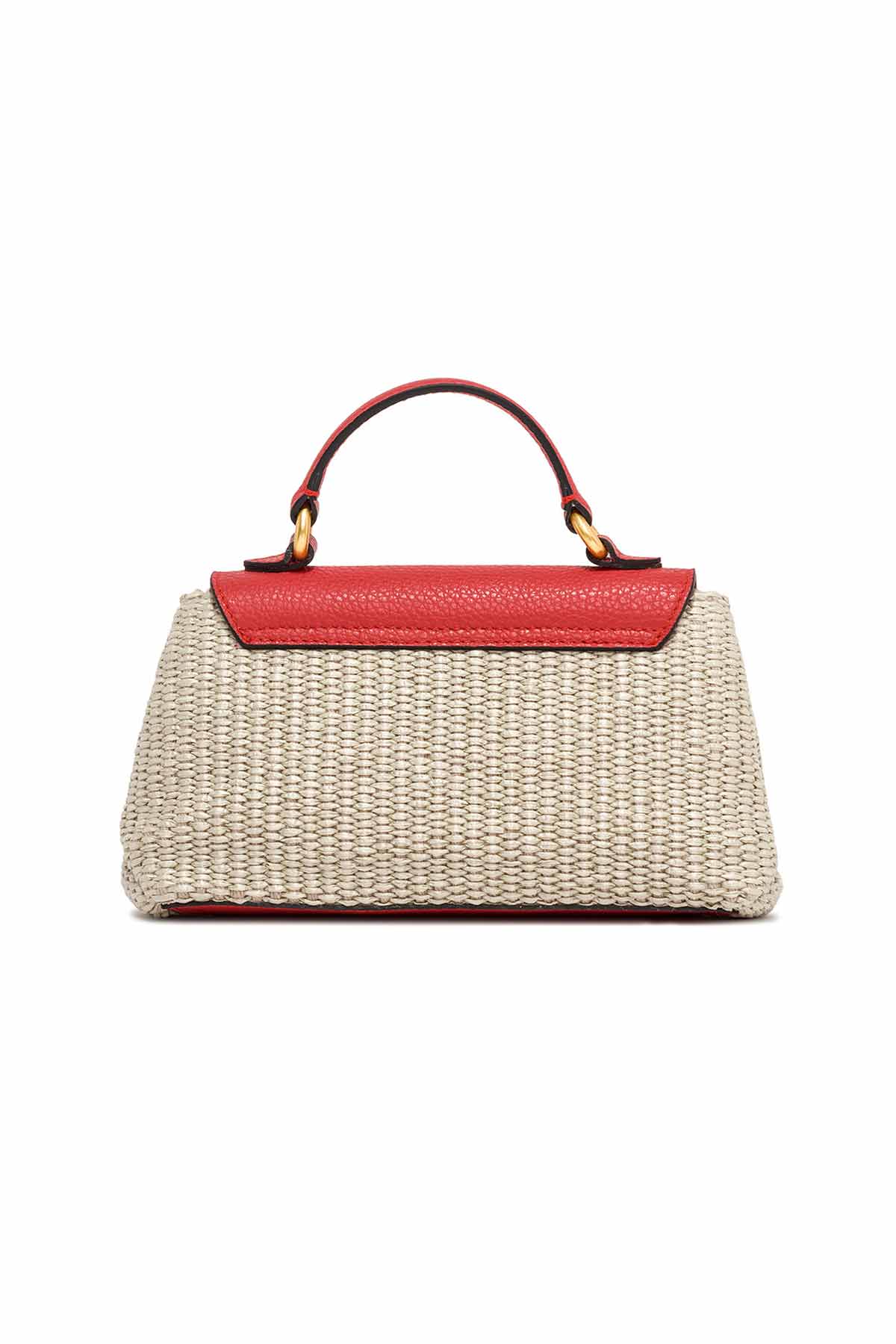 Gianni Chiarini Deri Kapaklı Hasır Örgü Rossella Çanta-Libas Trendy Fashion Store