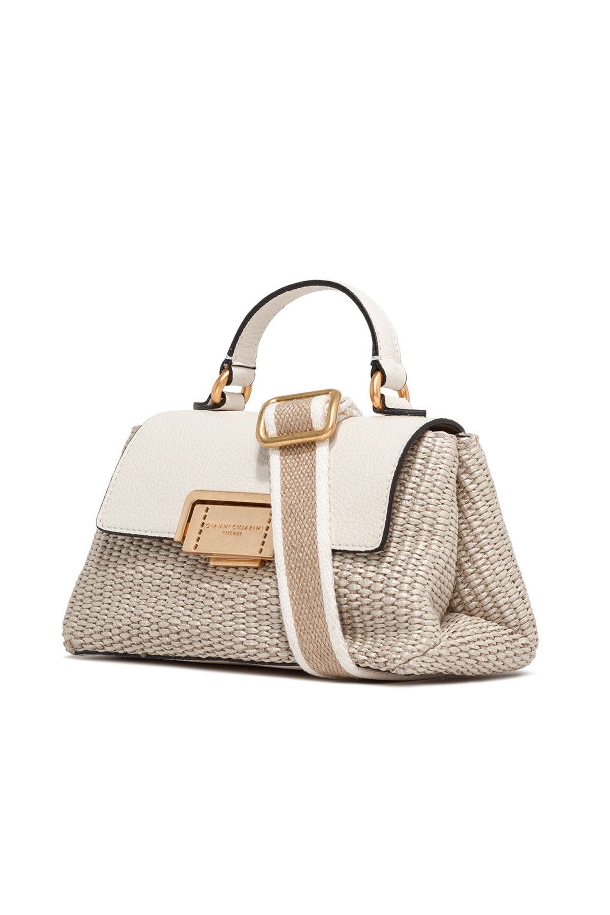 Gianni Chiarini Deri Kapaklı Hasır Örgü Rossella Çanta-Libas Trendy Fashion Store