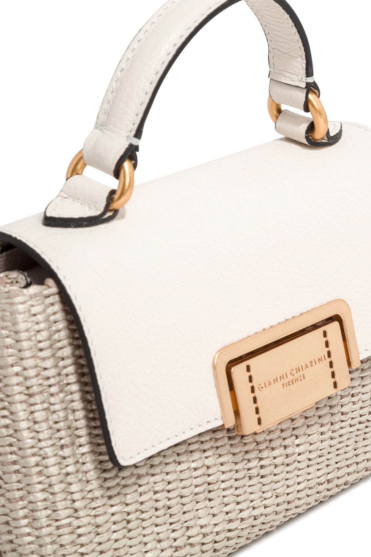 Gianni Chiarini Deri Kapaklı Hasır Örgü Rossella Çanta-Libas Trendy Fashion Store