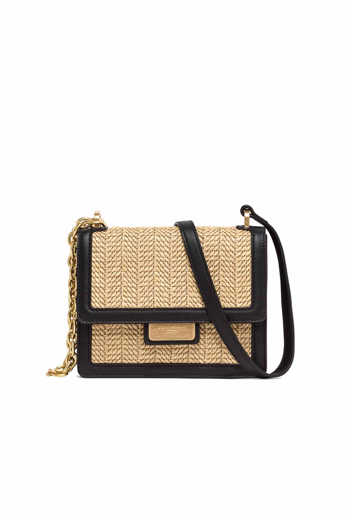 Gianni Chiarini Deri Detaylı Hasır Örgü Teresa Çanta-Libas Trendy Fashion Store