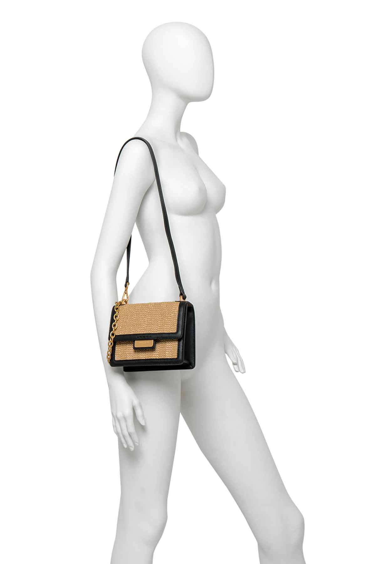 Gianni Chiarini Deri Detaylı Hasır Örgü Teresa Çanta-Libas Trendy Fashion Store