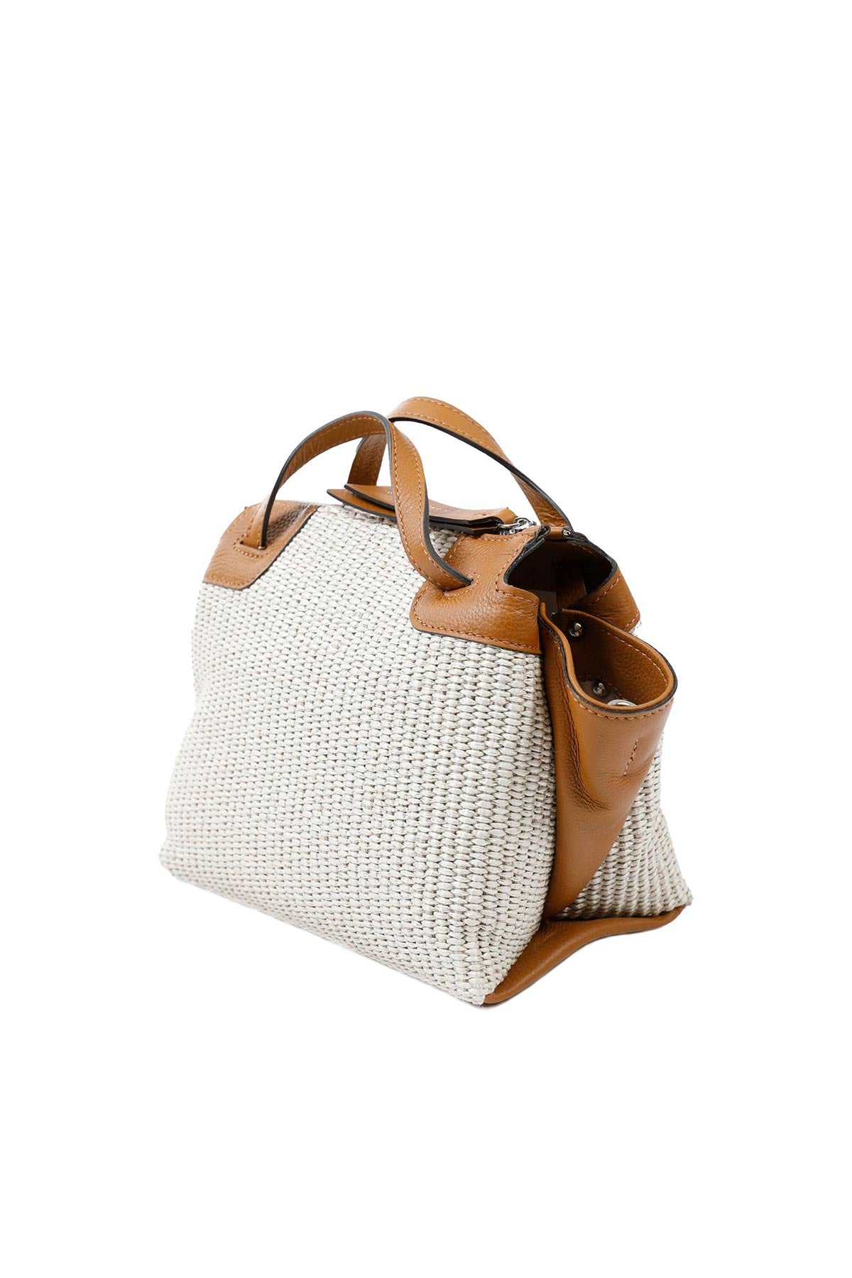 Gianni Chiarini Deri Detaylı Hasır Çanta-Libas Trendy Fashion Store