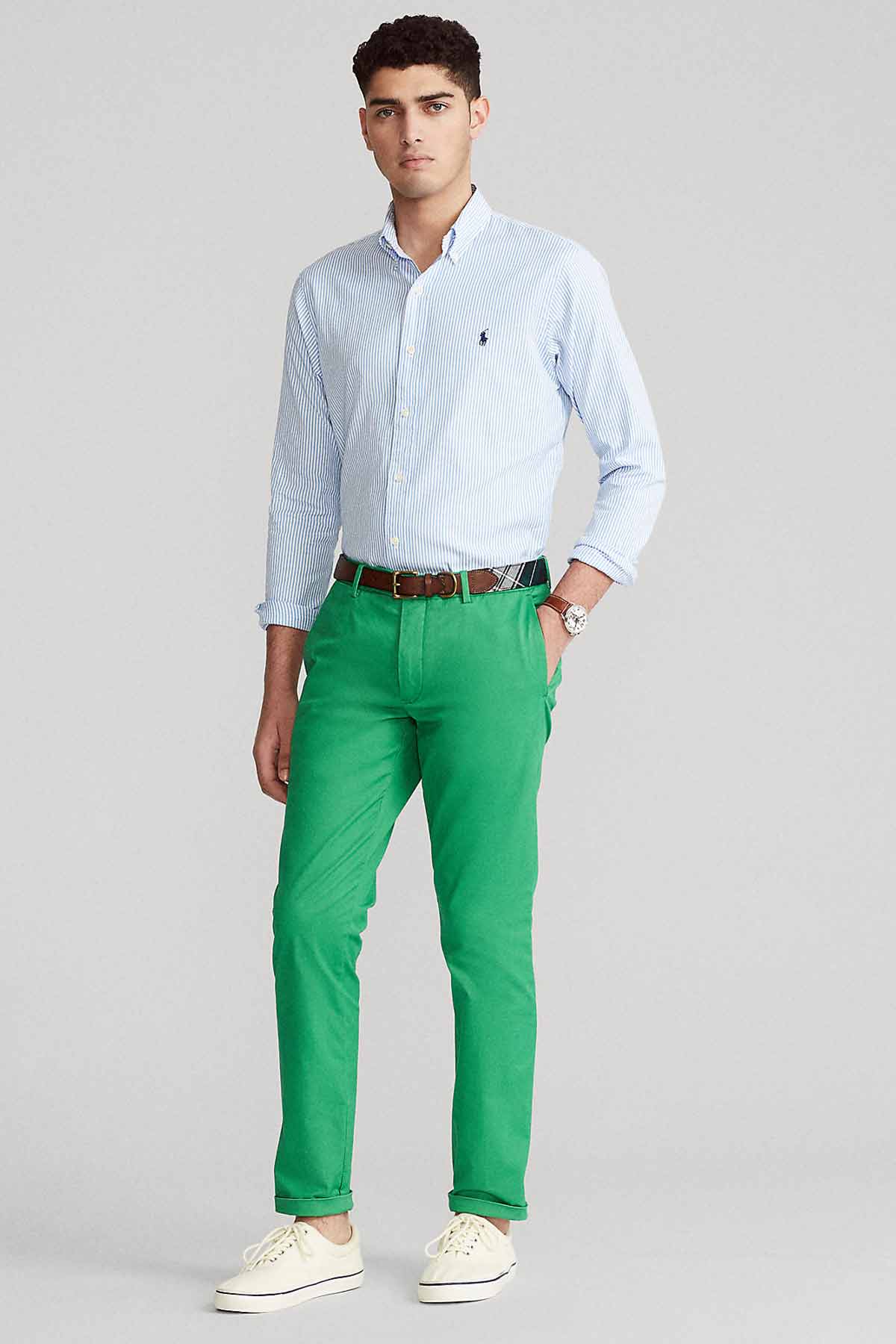 Polo Ralph Lauren Custom Fit Çizgili Oxford Gömlek-Libas Trendy Fashion Store