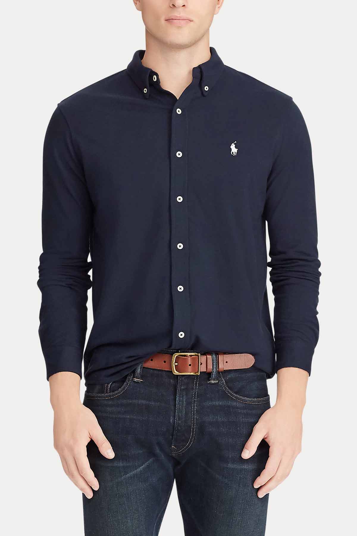 Polo Ralph Lauren Custom Fit Featherweight Mesh Gömlek-Libas Trendy Fashion Store