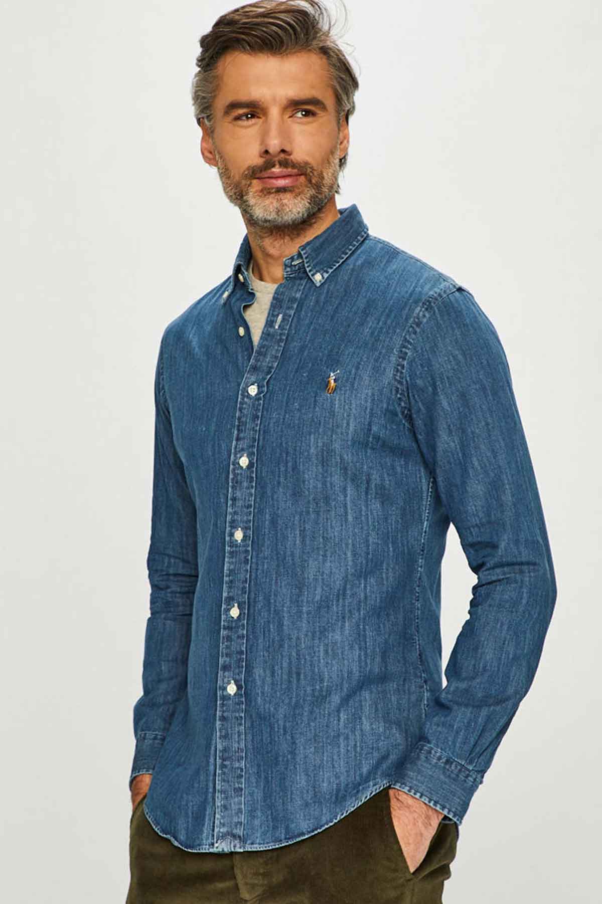 Polo Ralph Lauren Slim Fit Denim Gömlek-Libas Trendy Fashion Store