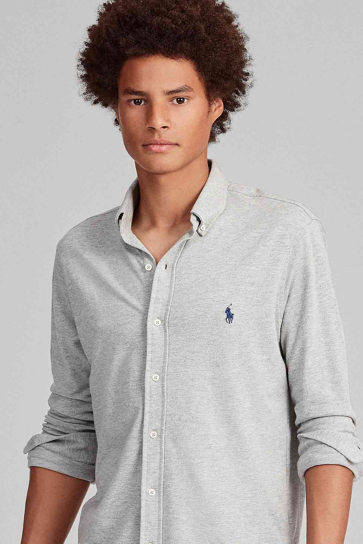 Polo Ralph Lauren Custom Fit Featherweight Mesh Gömlek-Libas Trendy Fashion Store