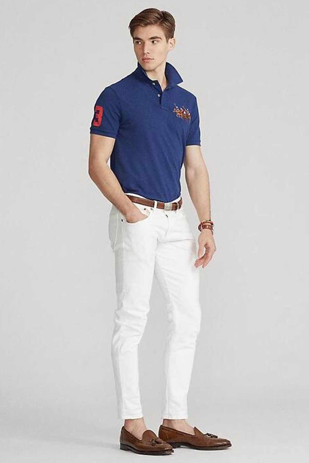 Polo Ralph Lauren Custom Slim Fit Triple Pony T-shirt-Libas Trendy Fashion Store