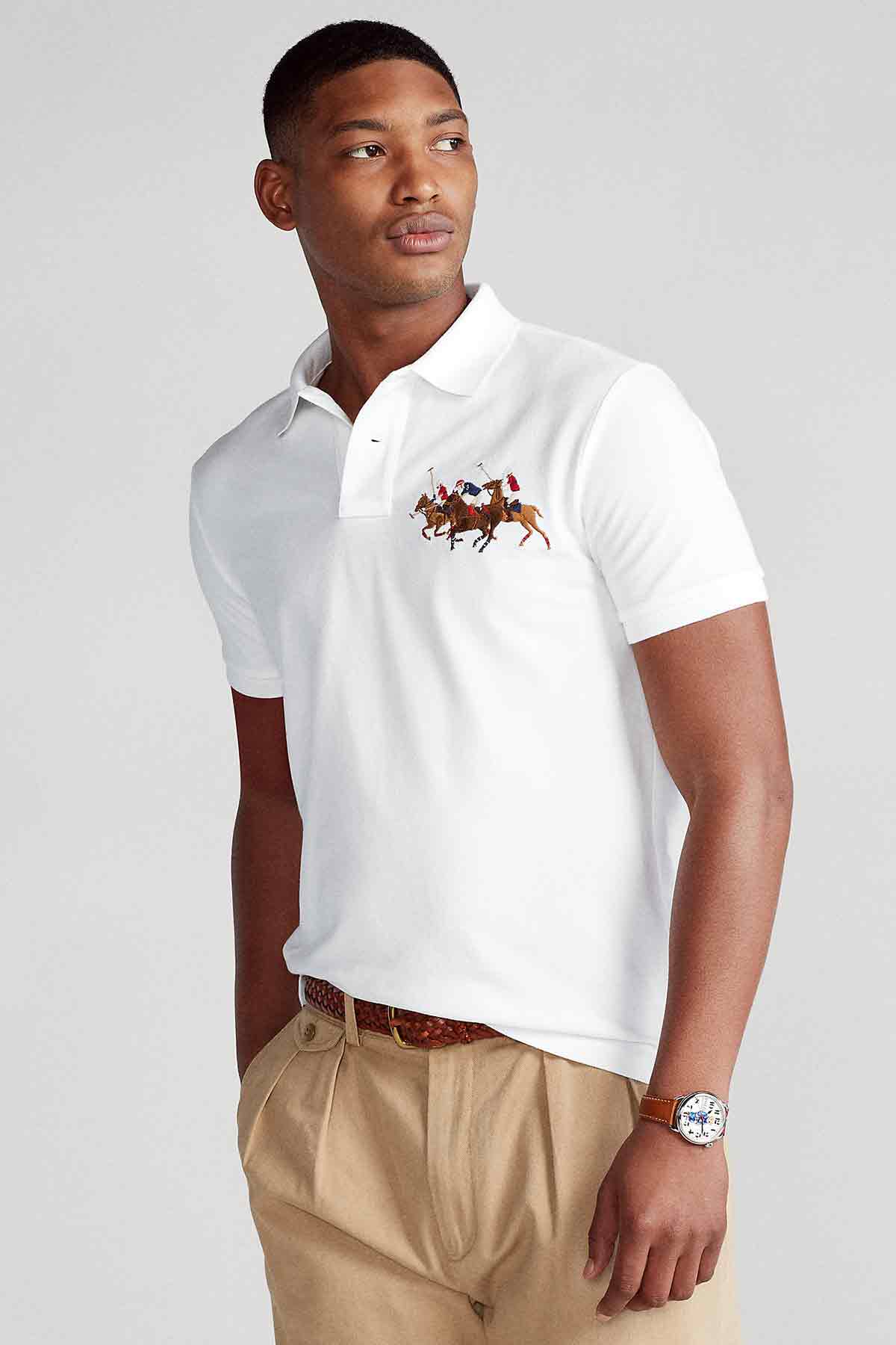 Polo Ralph Lauren Custom Slim Fit Triple Pony T-shirt-Libas Trendy Fashion Store