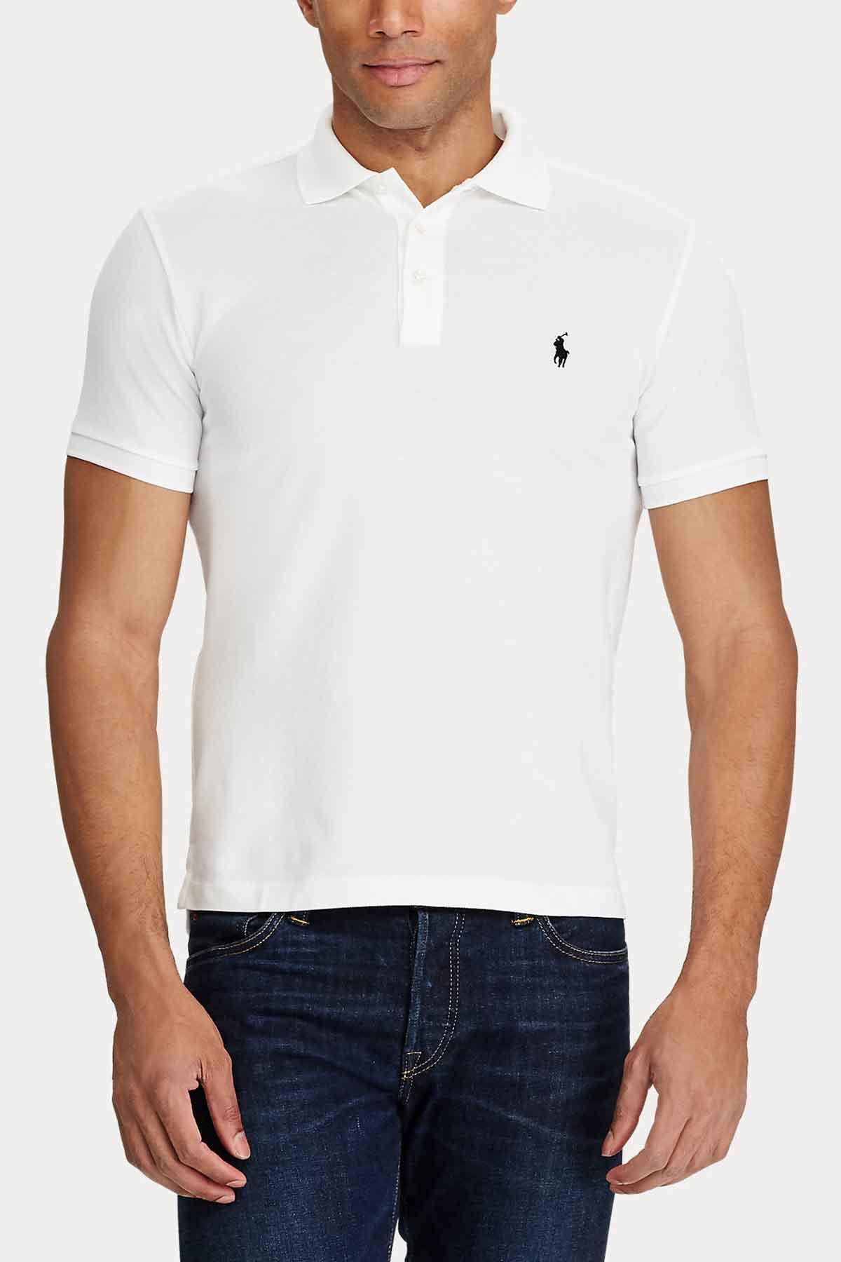 Polo Ralph Lauren Slim Fit Stretch Mesh Polo Yaka T-shirt-Libas Trendy Fashion Store