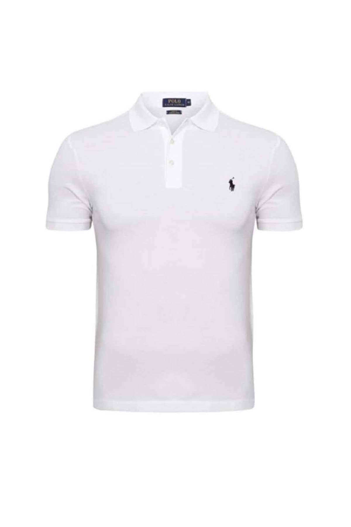 Polo Ralph Lauren Slim Fit Stretch Mesh Polo Yaka T-shirt-Libas Trendy Fashion Store