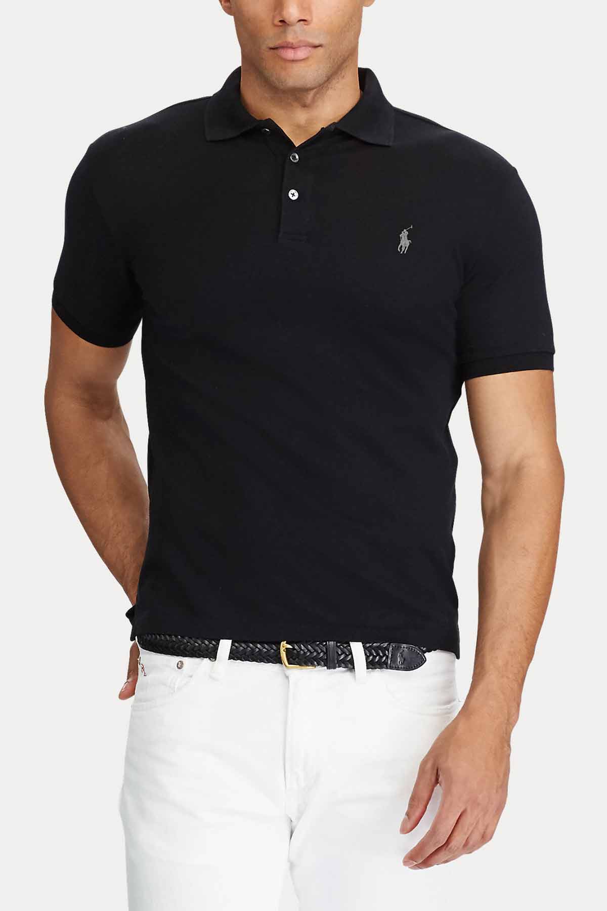 Polo Ralph Lauren Slim Fit Stretch Mesh Polo Yaka T-shirt-Libas Trendy Fashion Store