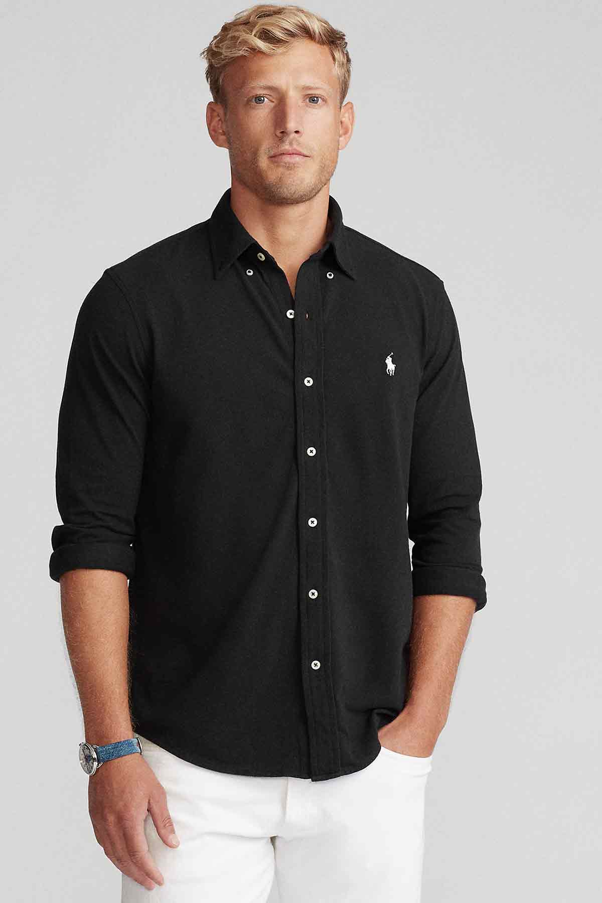 Polo Ralph Lauren Custom Fit Featherweight Mesh Gömlek-Libas Trendy Fashion Store